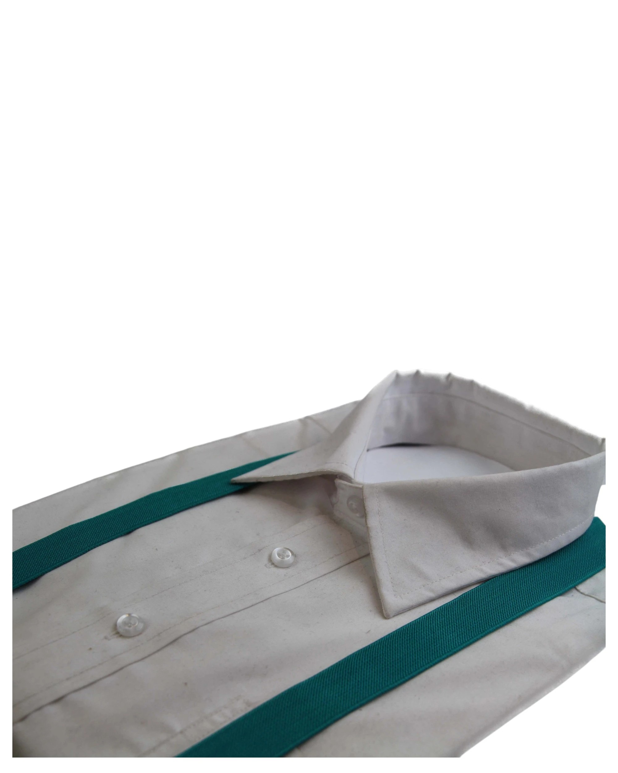 2 Zasel Mens Adjustable 85cm Teal Suspenders - Blue, 2 of 2