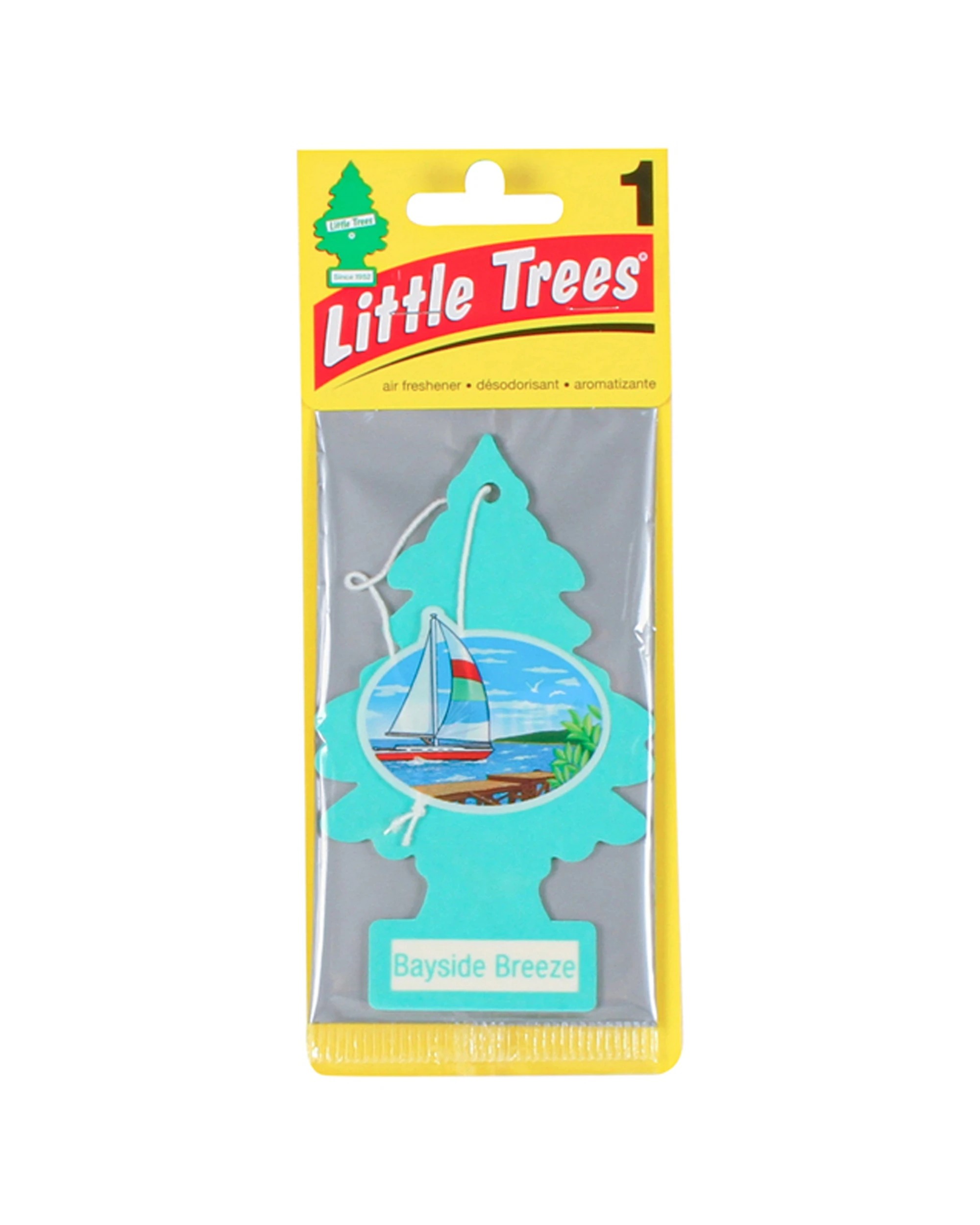2 Little Trees 8PK 1 Pack Bayside Breeze Car Air Freshener Long-Lasting Scent - Blue, 2 of 2