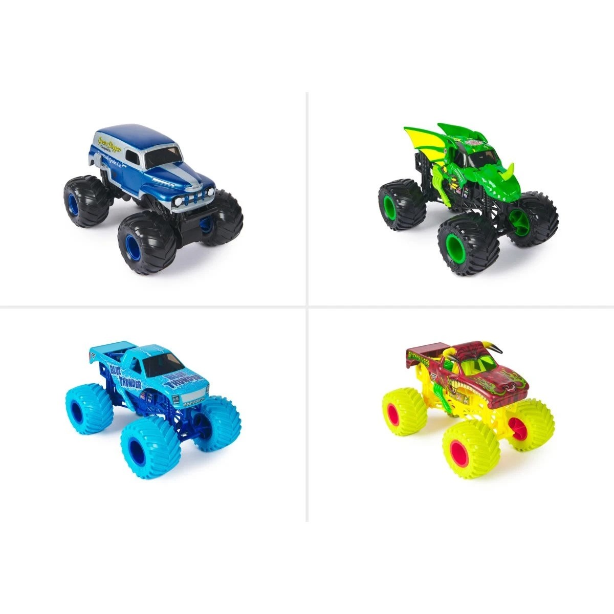 4 Monster Jam 1:24 Die Cast Monster Truck - Assorted, 4 of 6