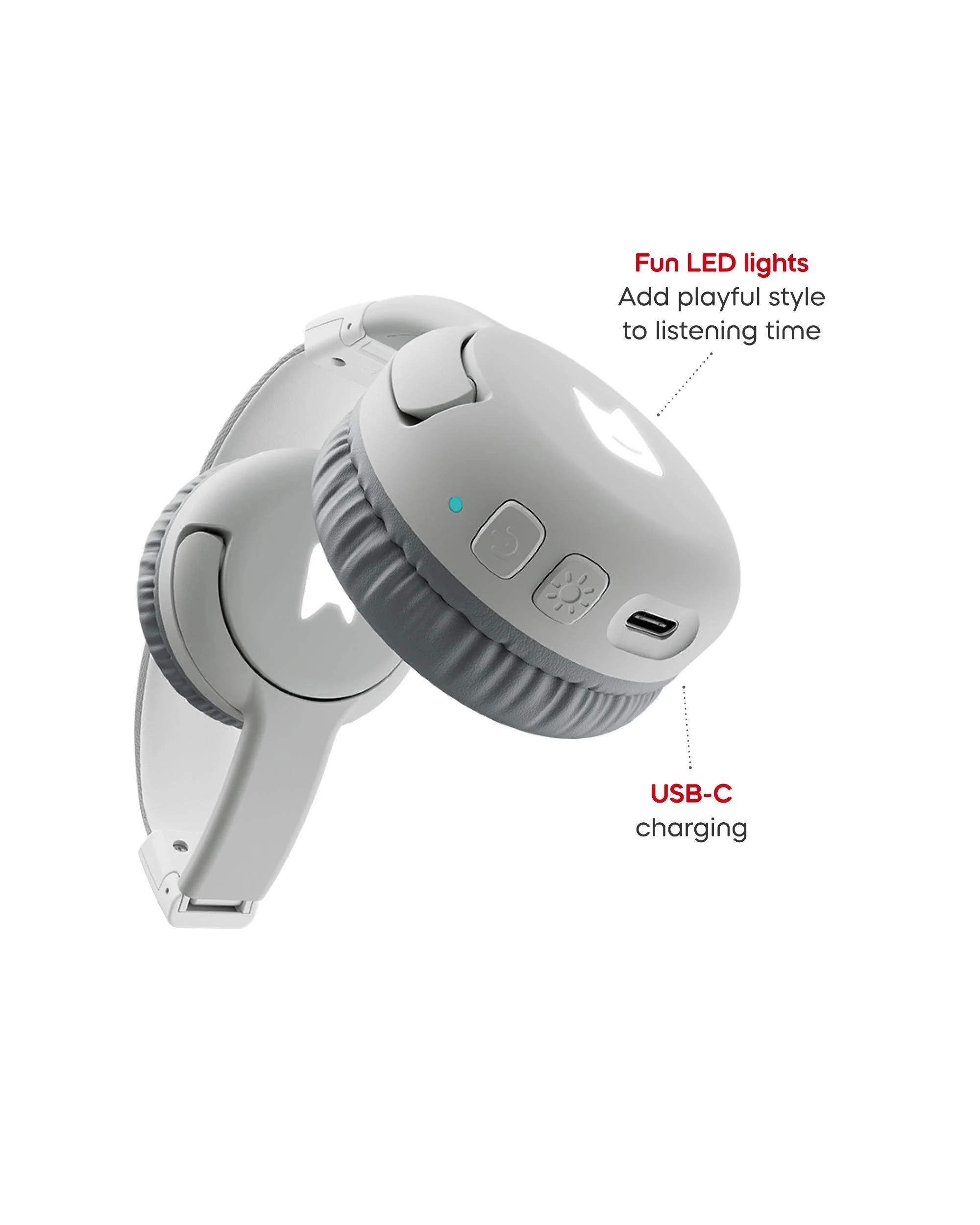 6 Tonies - Bluetooth Headphones - Moon - Grey, 6 of 7