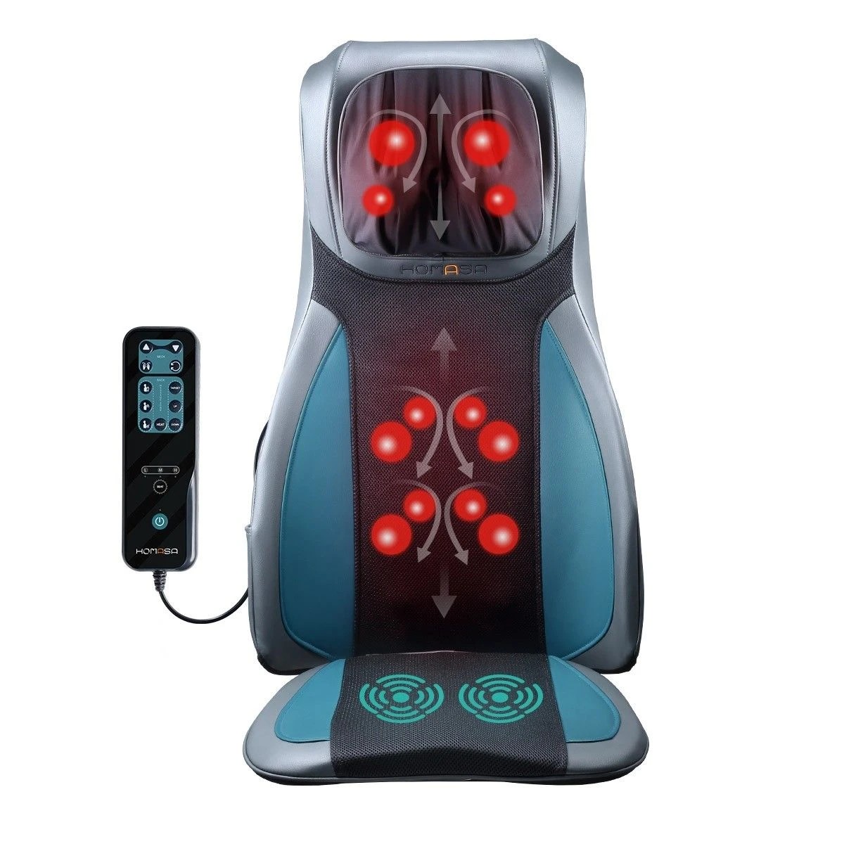 1 Ausway Neck and Back Shiatsu Massage Seat Cushion Chair, 1 of 5