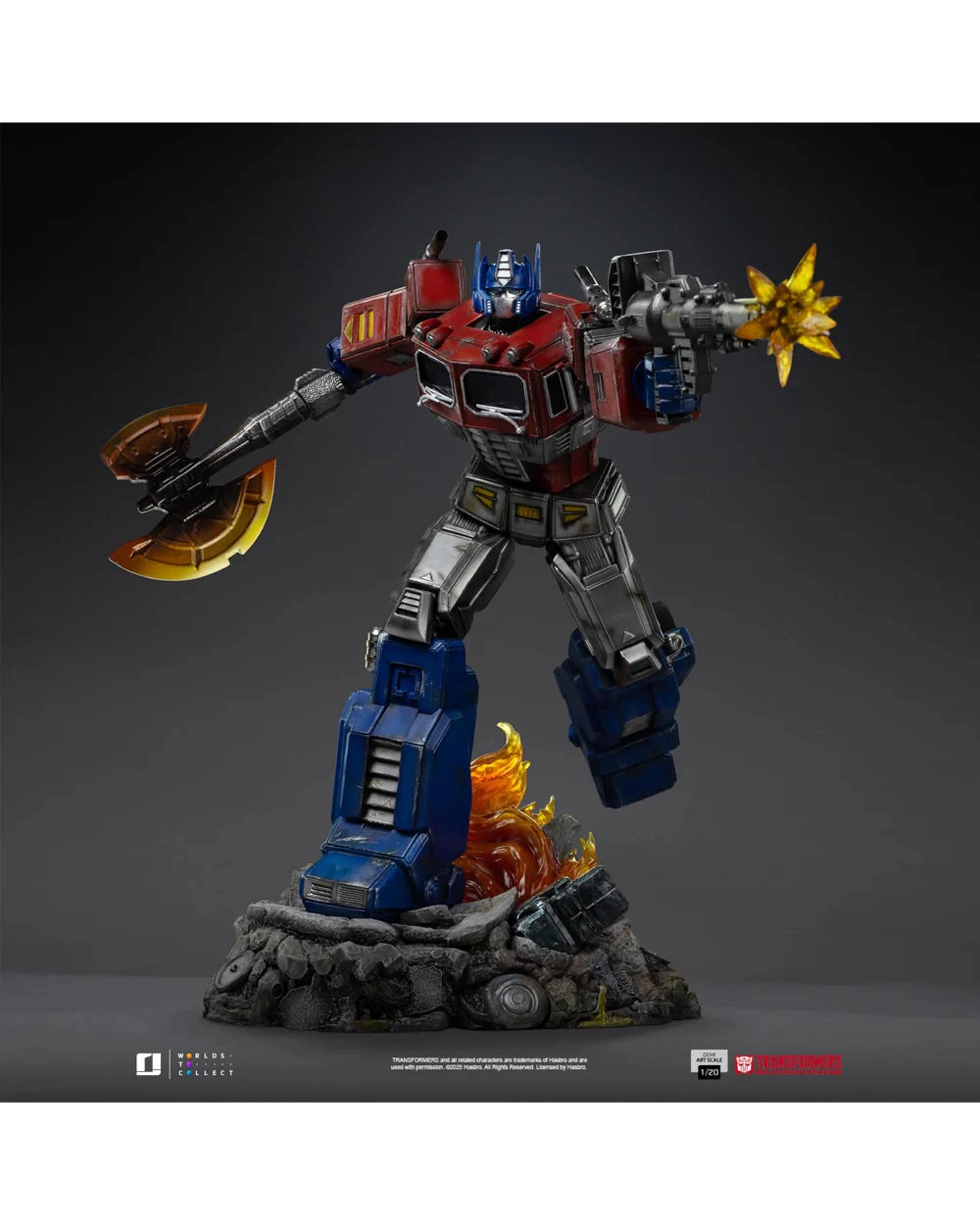 2 Transformers Optimus Prime 1:20 Scale Statue, 2 of 9