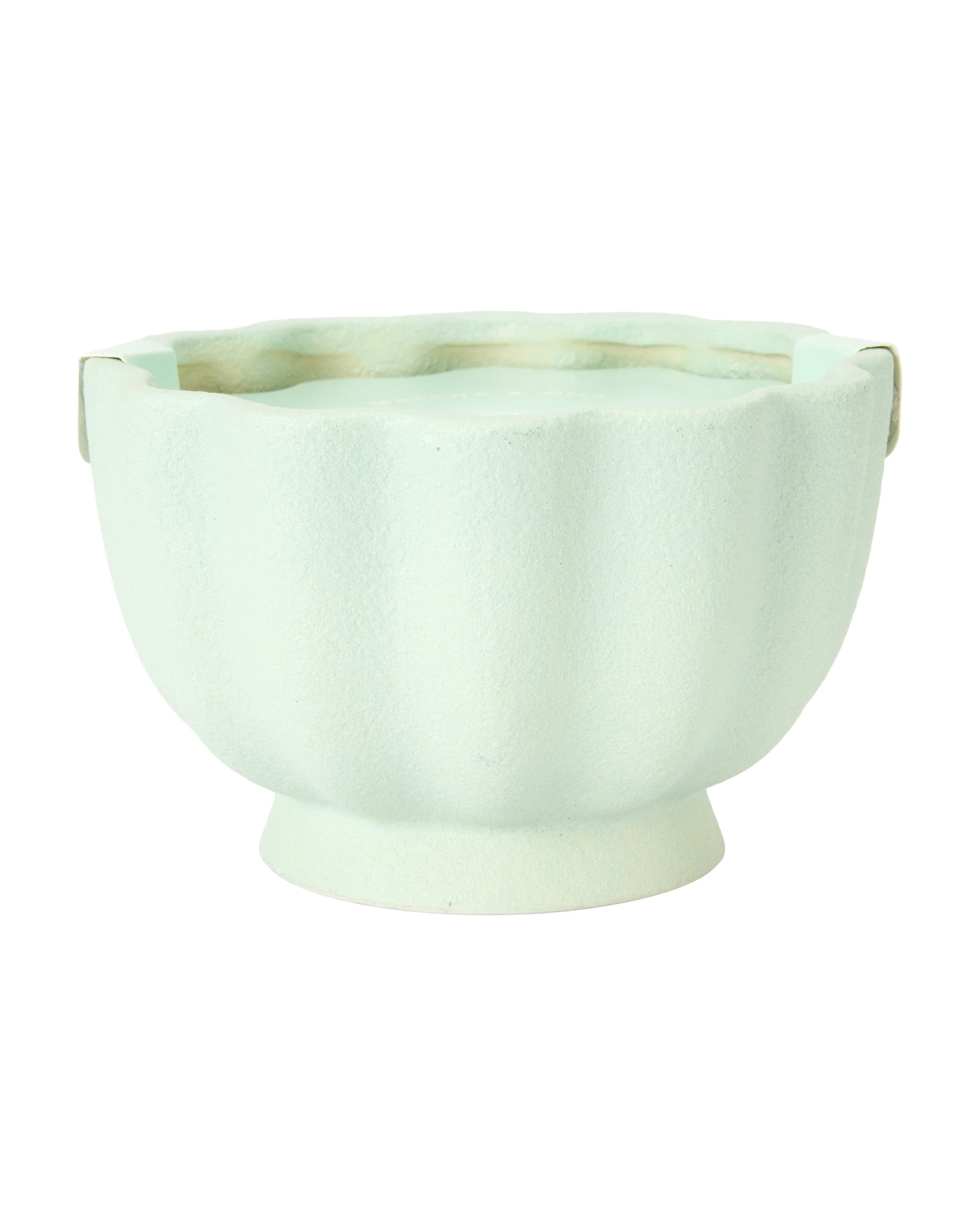 4 Sage Wave Pedestal Ceramic Candle, 4 of 6
