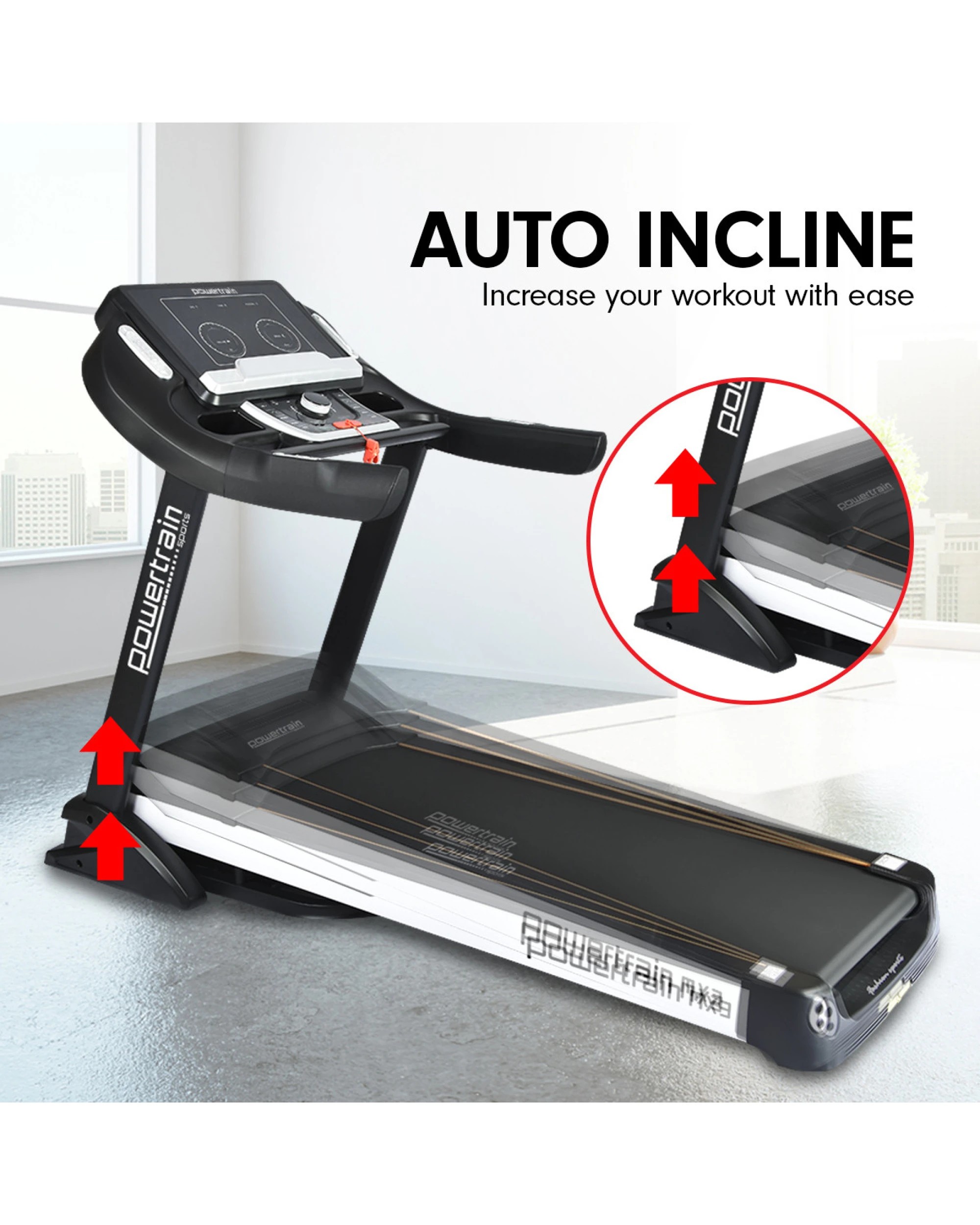 5 Powertrain MX3 Treadmill Electric Exercise Machine Home Gym Equipment Running Fitness, 5 of 7