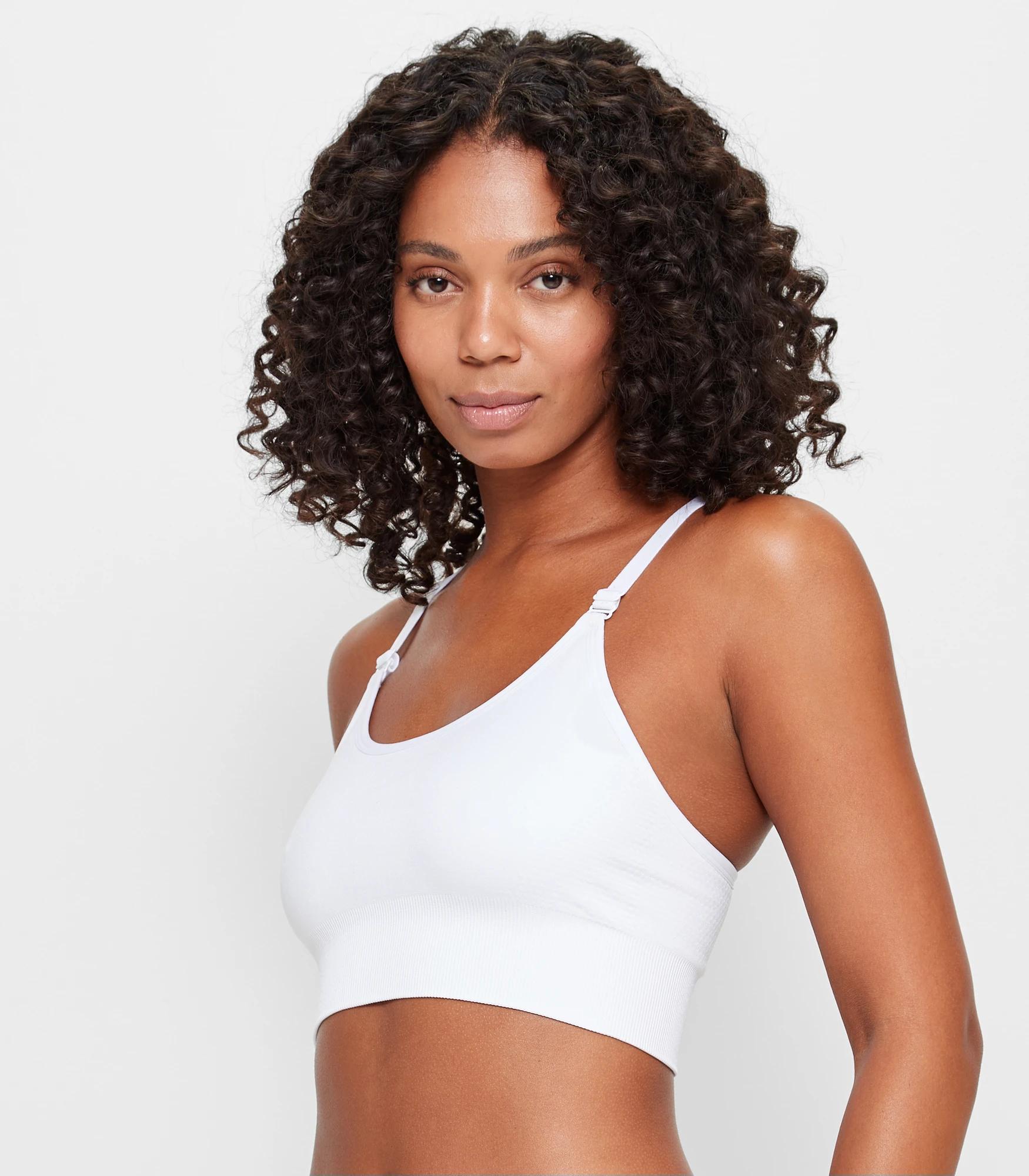 2 Target Medium Impact Seamfree Sports Crop Top WHITE, 2 of 3