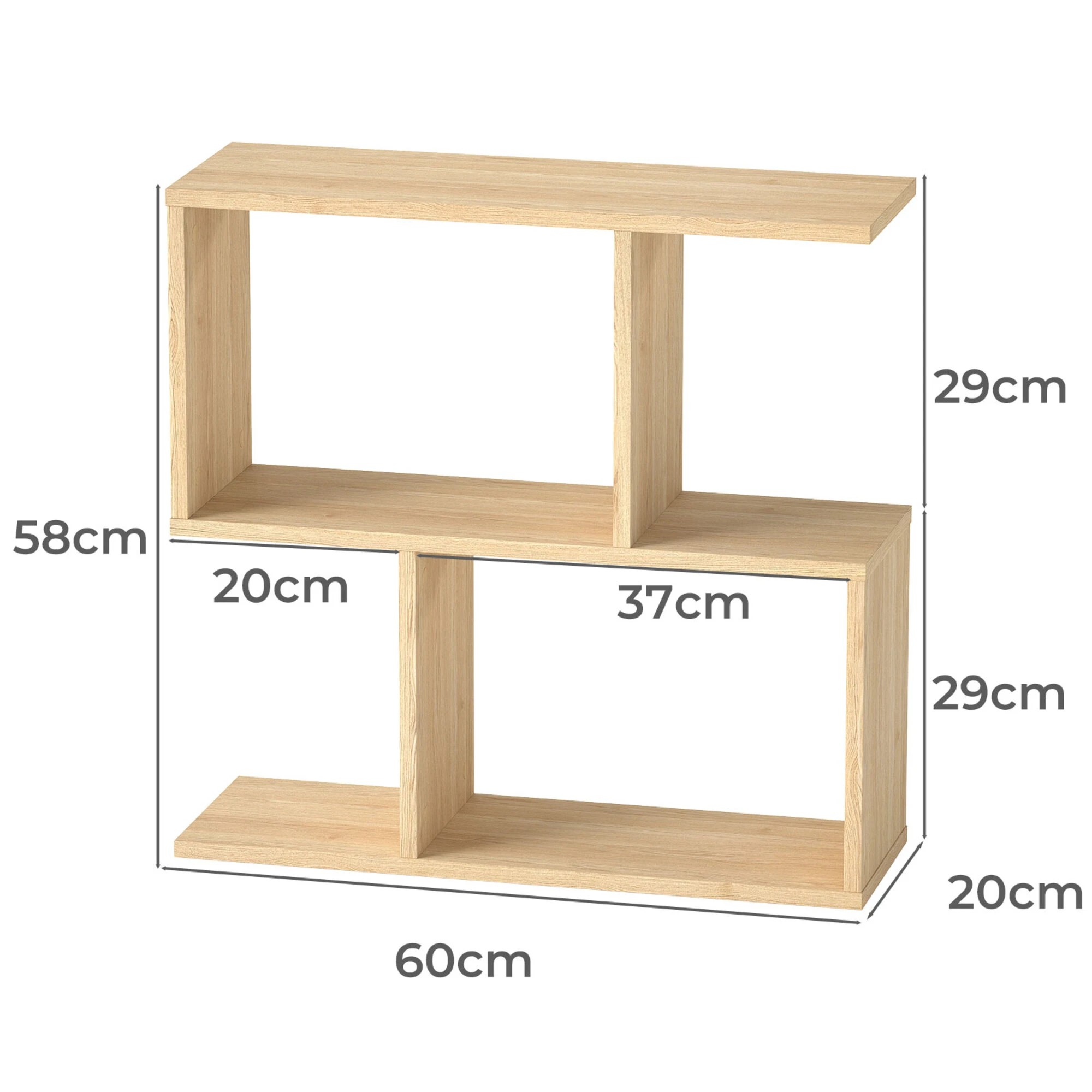 3 Levede Slim Side Table Two-Tier - Natural, 3 of 8
