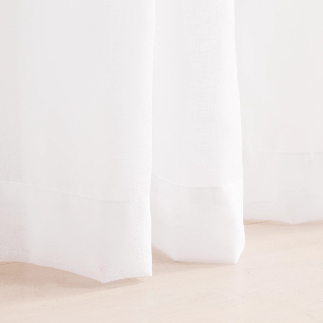 5 Sicily Cloud Wide Curtain - White - 229cm x 223cm, 5 of 5