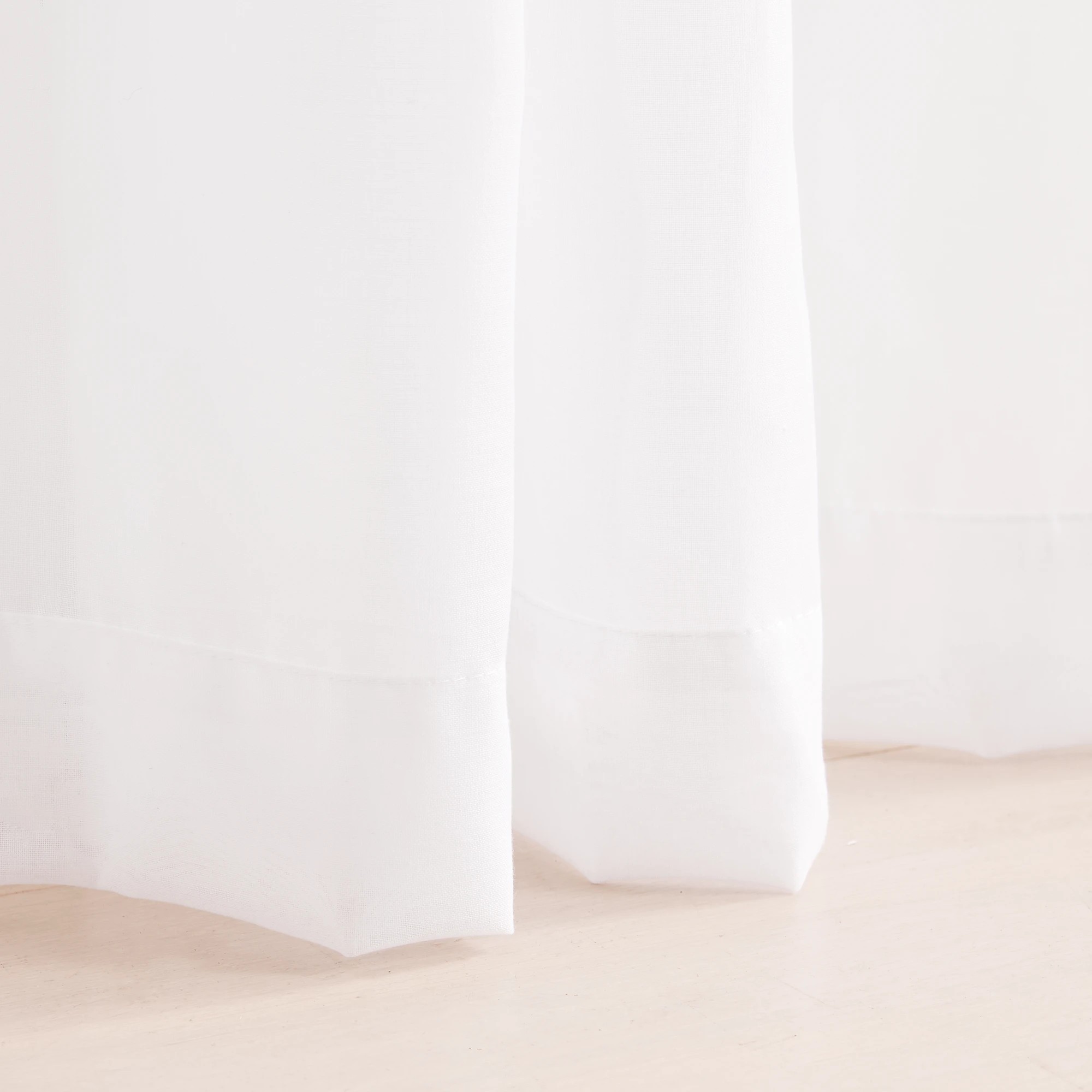 5 Sicily Cloud Wide Curtain - White - 229cm x 223cm, 5 of 5
