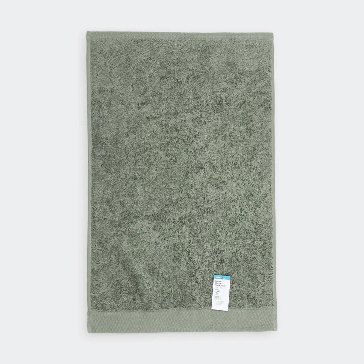 4 Malmo Cotton Hand Towel - Moss, 4 of 4