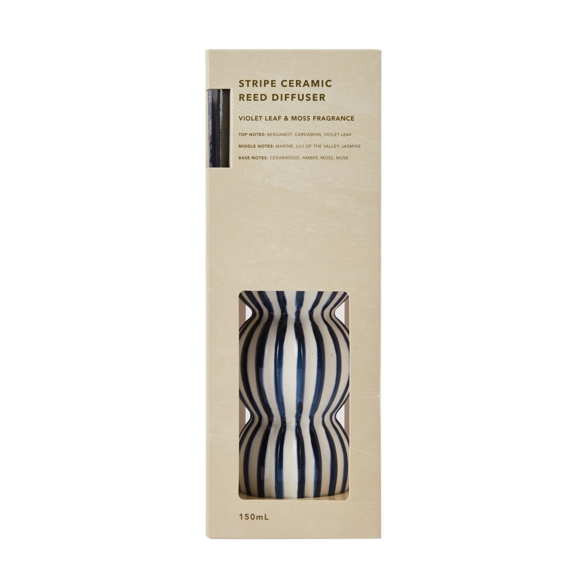 5 Stripe Ceramic Reed Diffuser 150ml, 5 of 6