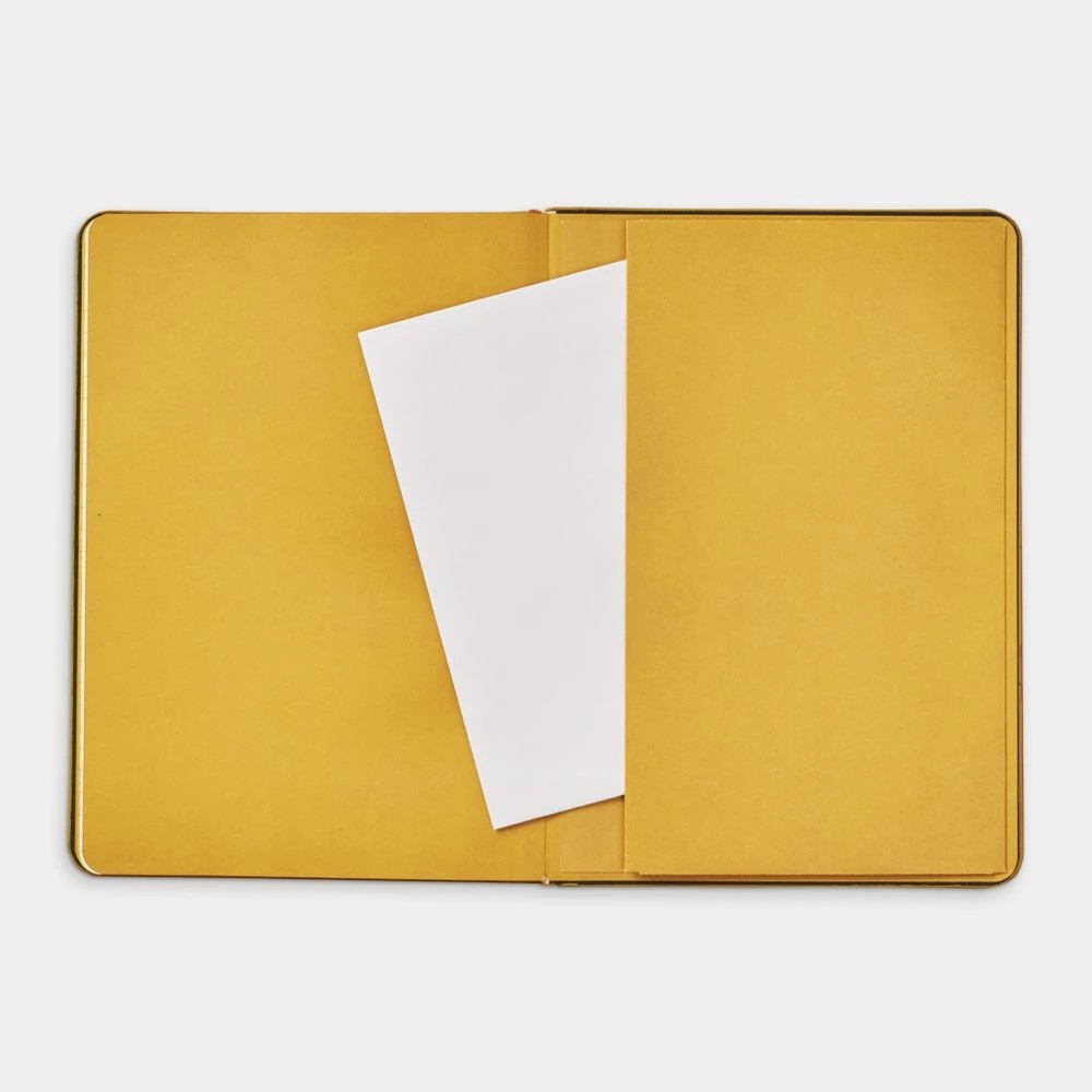 5 Otto A5 Criss Cross Journal 192 Pages with Pen Mustard, 5 of 5