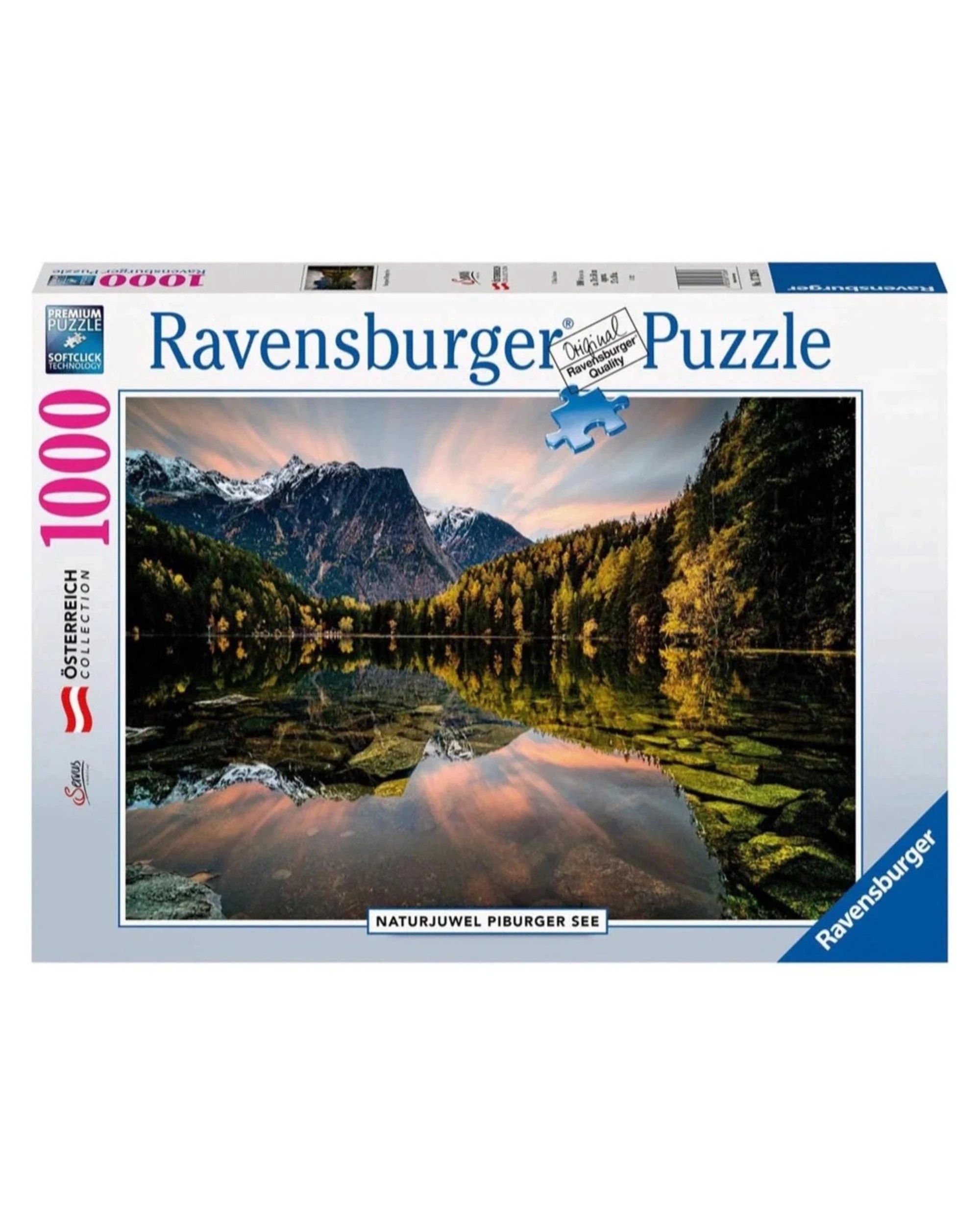 1 Ravensburger Osterreich Collection Natural Jewel Lake Piburg 1000 Piece Jigsaw Puzzle, 1 of 1
