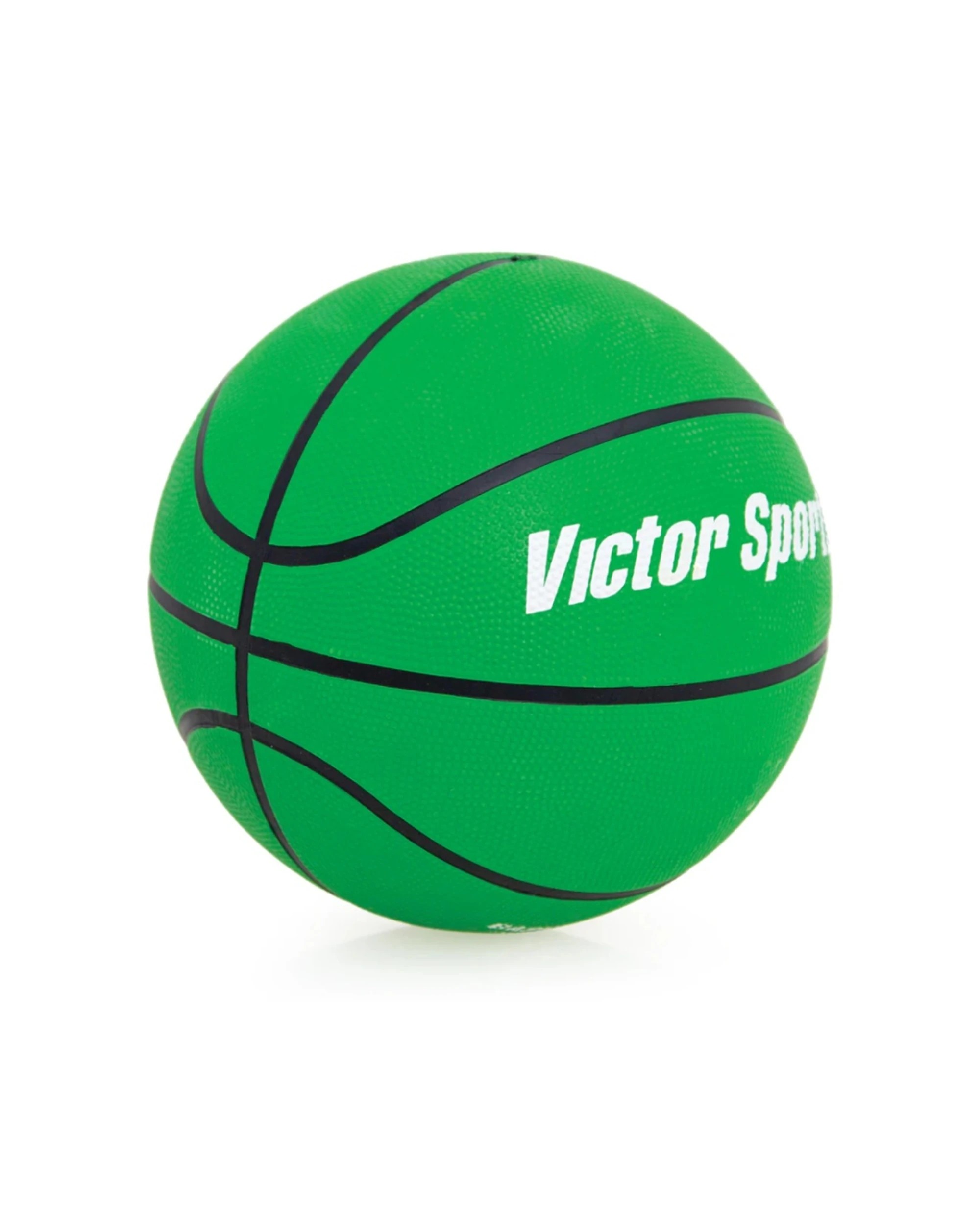 2 Victor Sports Heavy Duty Durable Rubber Basketball Size 6 - Green, 2 of 2