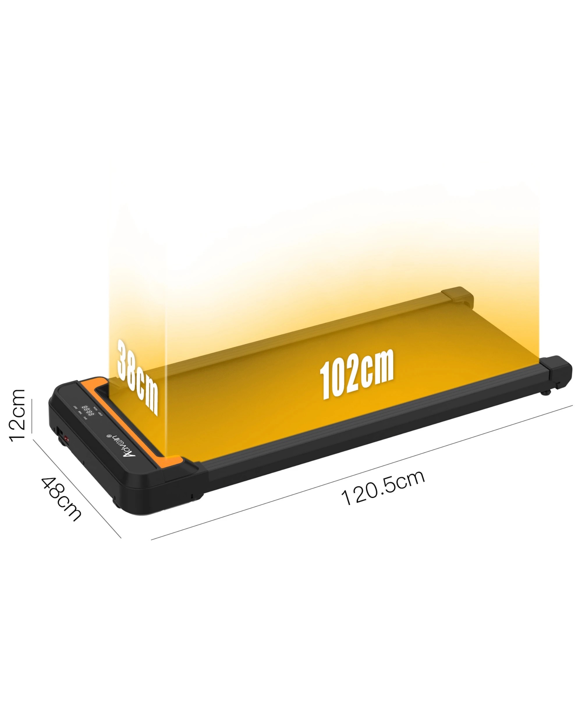 5 Advwin Walking Pad Treadmill with 1020mm Belt, Under Desk Treadmill for Home - Black, 5 of 6