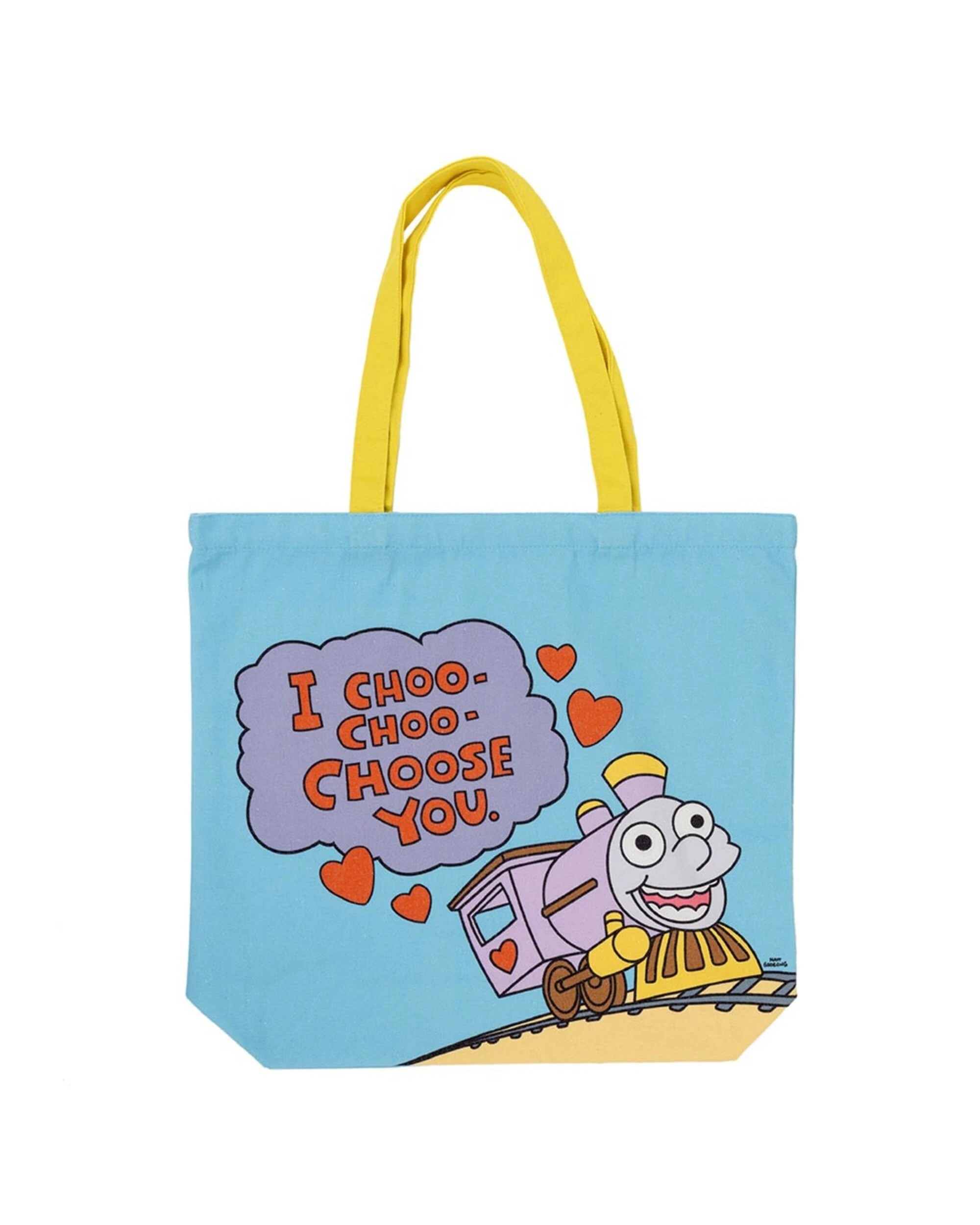 1 The Simpsons - I Choo-Choo-Choose You Tote - Blue, 1 of 1