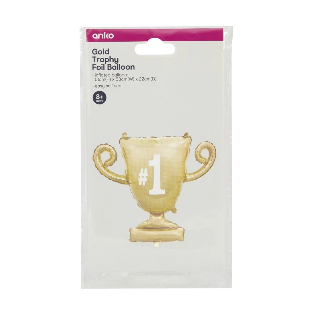 4 Gold Trophy Foil Balloon, 4 of 4