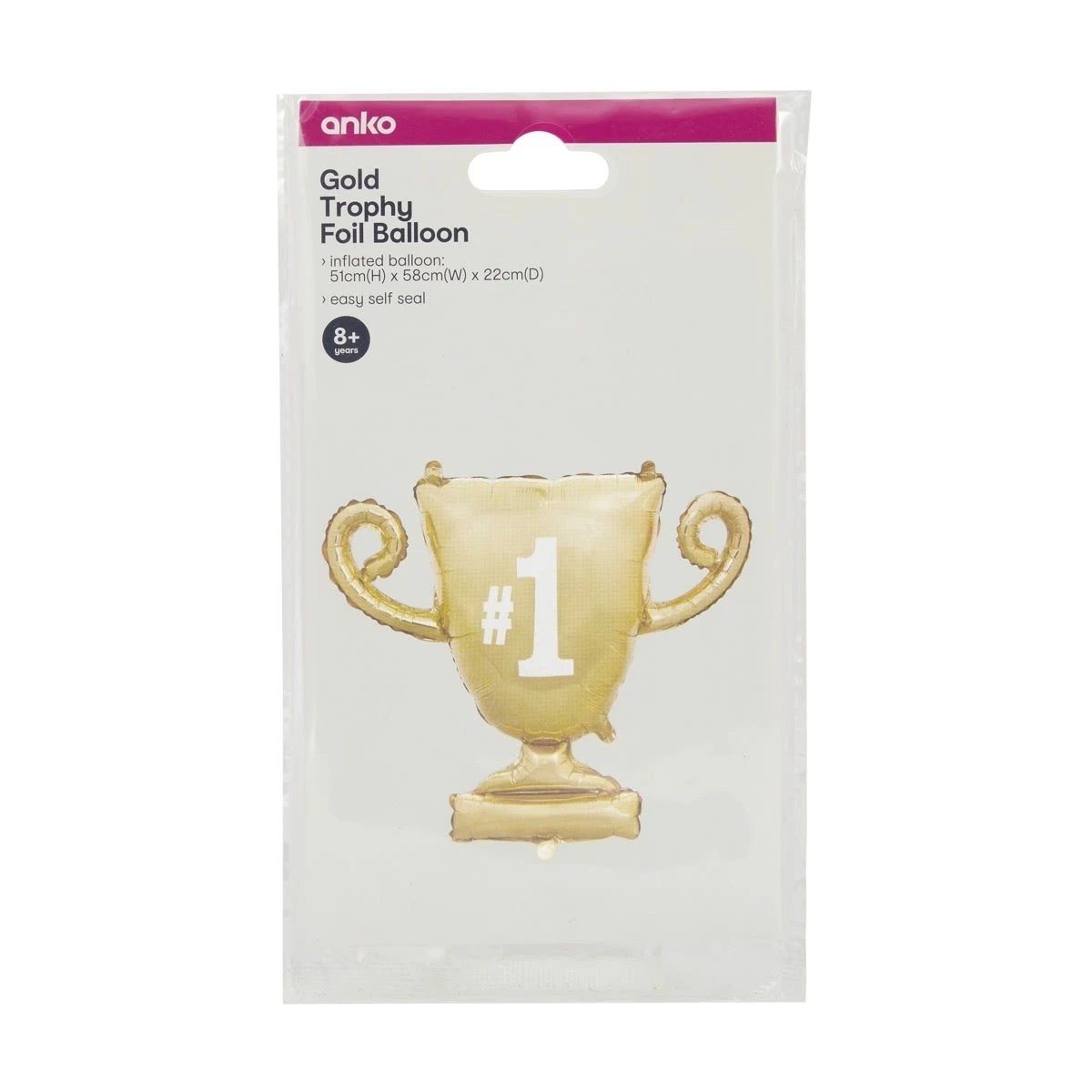4 Gold Trophy Foil Balloon, 4 of 4