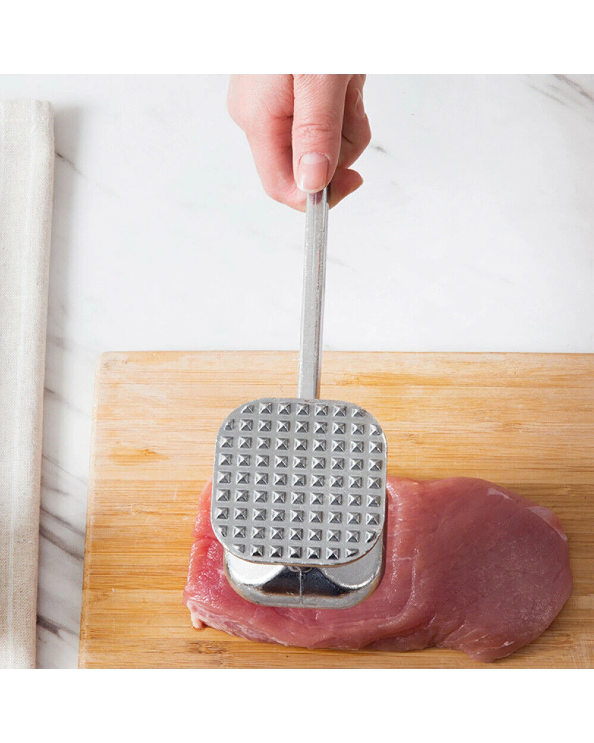 8 BR Home Meat Tenderiser Mallet with Comfortable Handle, 8 of 10