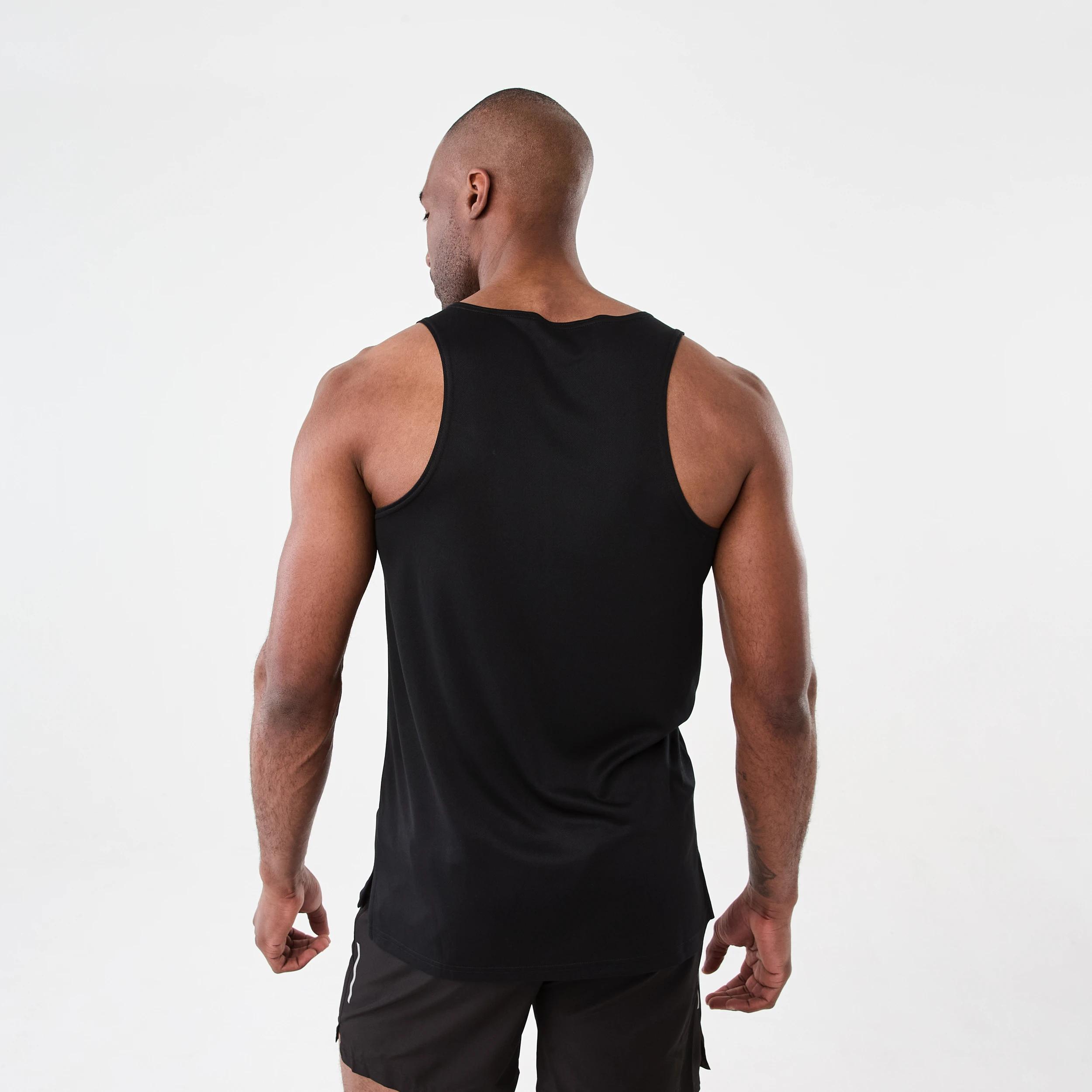 3 Active Mens Mesh Tank BLACK, 3 of 6