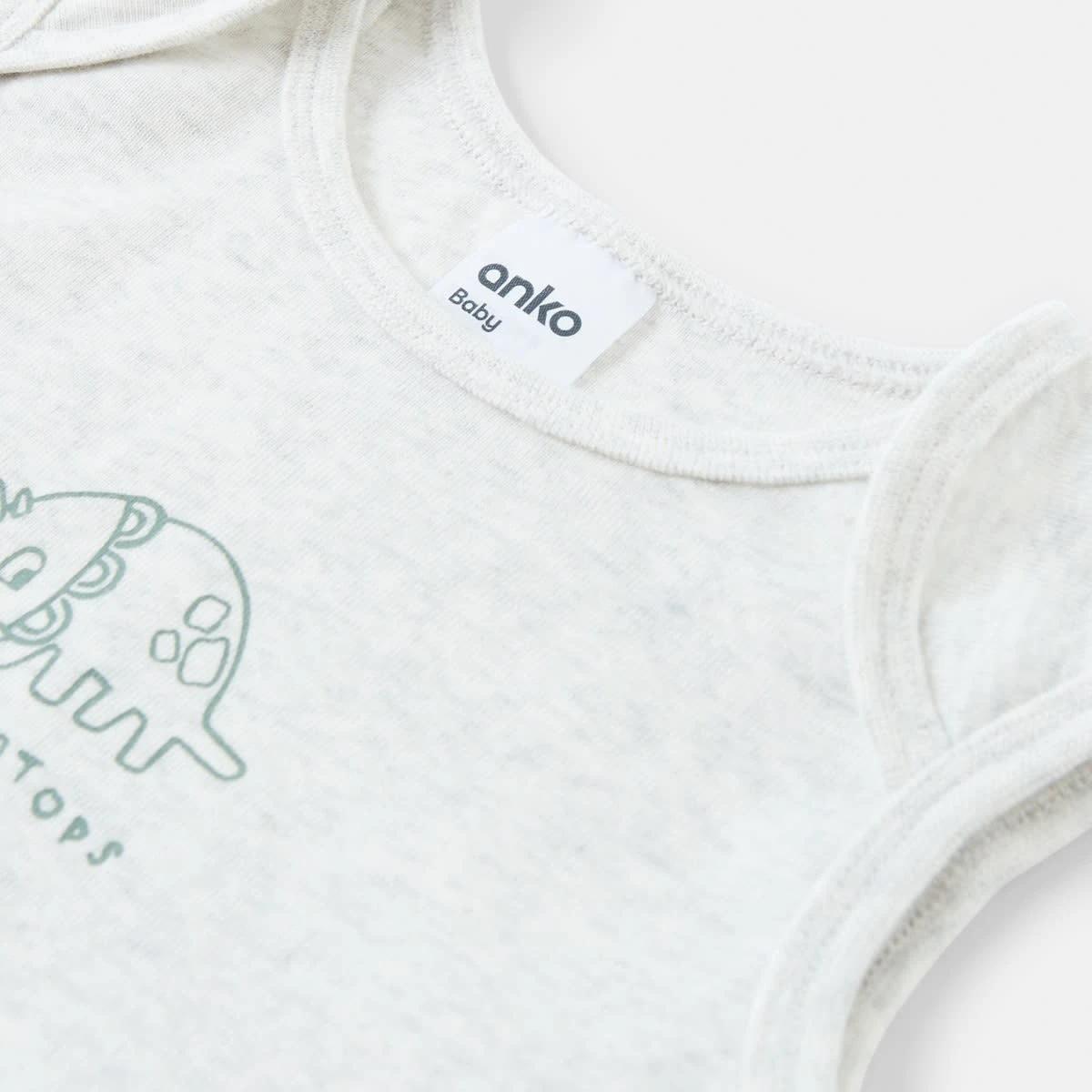 8 5 Pack Sleeveless Bodysuits Dino, 8 of 10