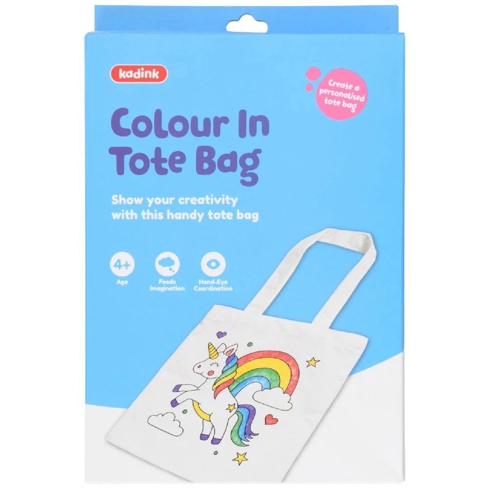 1 Kadink Unicorn Colour In Tote Bag Kit, 1 of 5