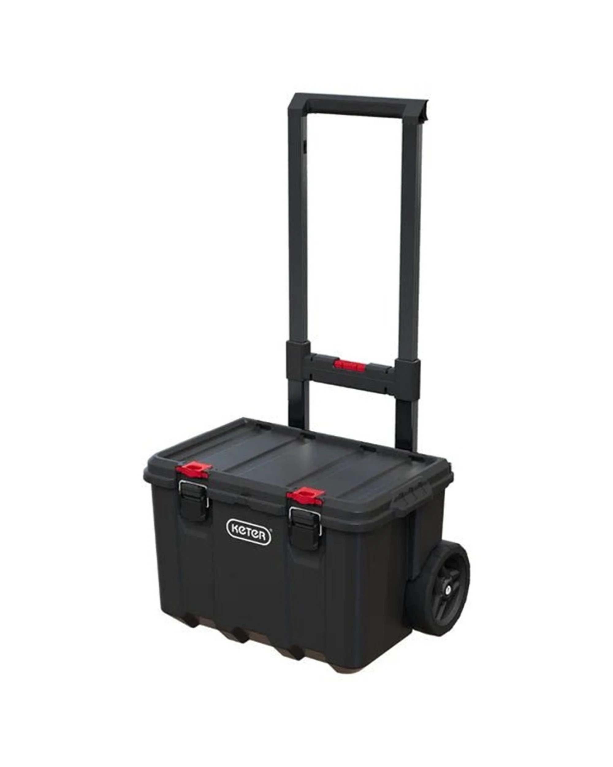 Keter Stack N Roll System Mobile Cart Tool Organiser Set - Black - Kmart