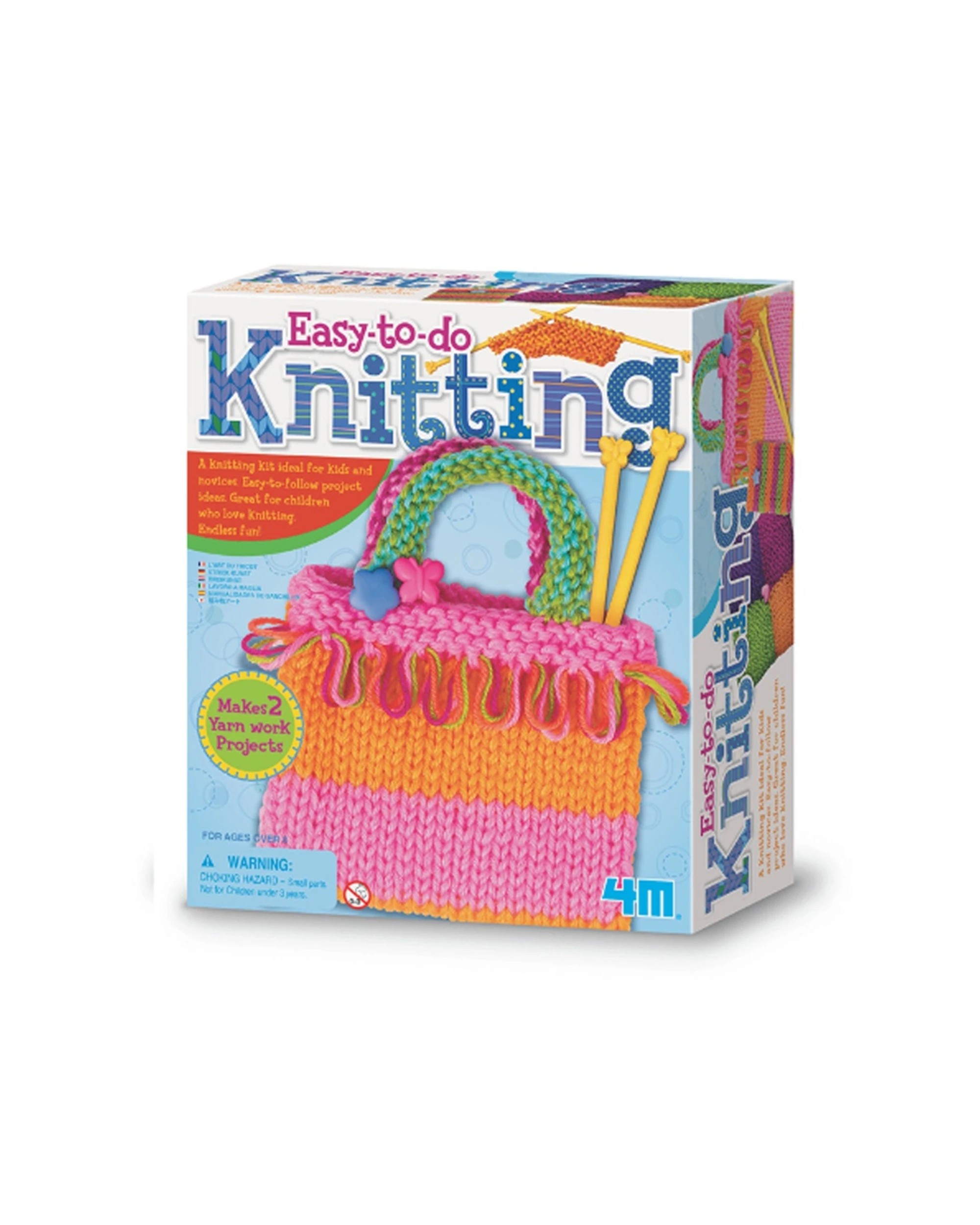 1 4M Easy to Do Knitting Art Craft Kids Children Fun Activity DIY Project Kit, 1 of 3