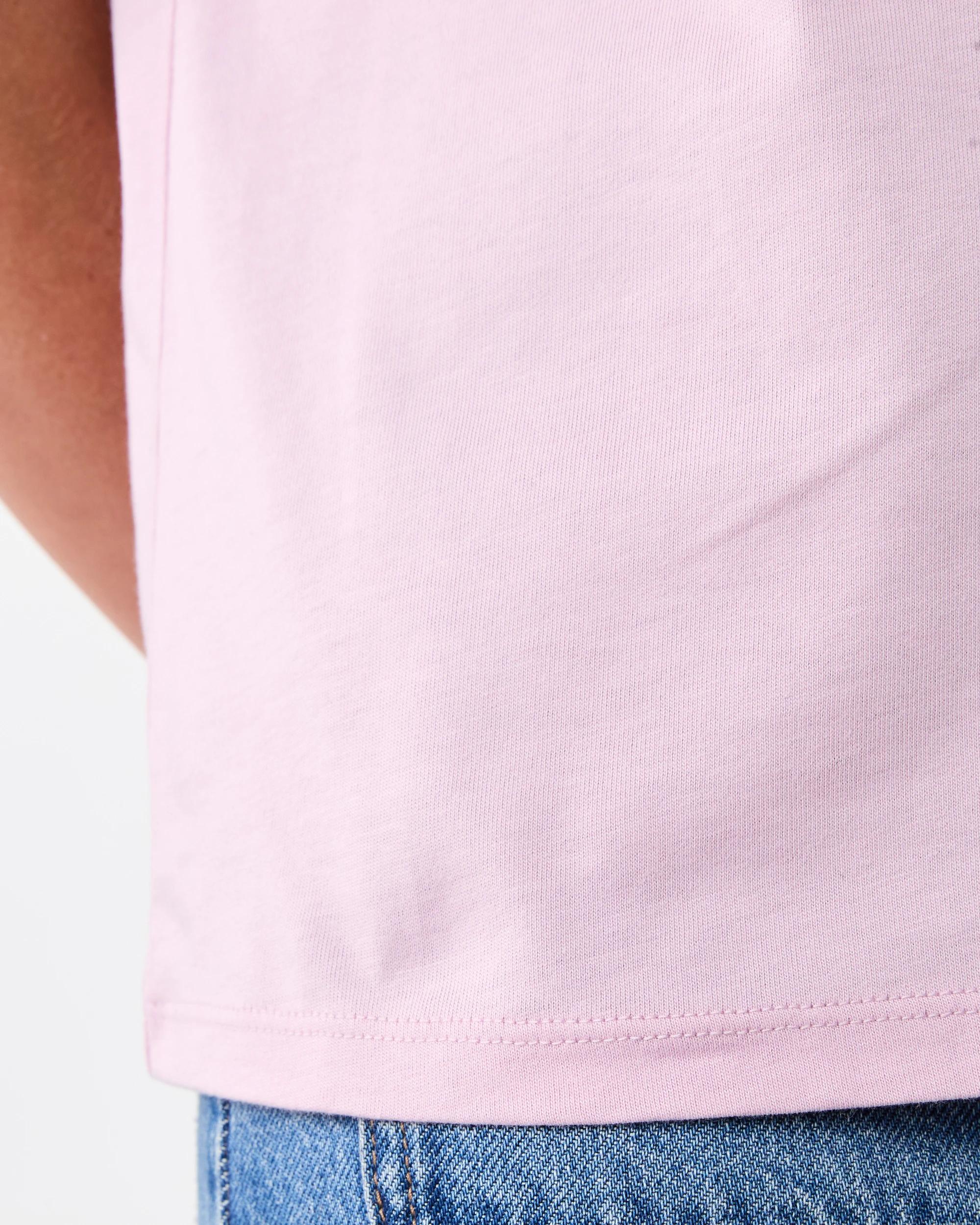 6 Short Sleeve Australian Cotton T-shirt Wrm Lilac, 6 of 6