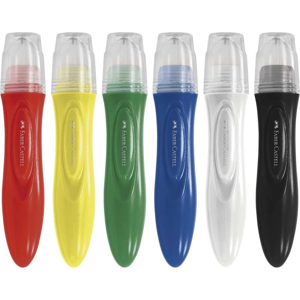 2 Faber-Castell Little Creatives Squeeze Paintbrushes 6 Pack, 2 of 7