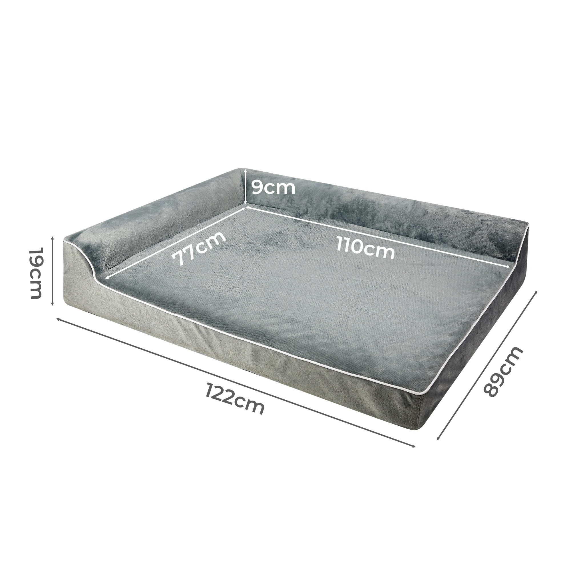 3 Pawz Orthopedic Memory Foam Dog Bed Xxl, 3 of 7