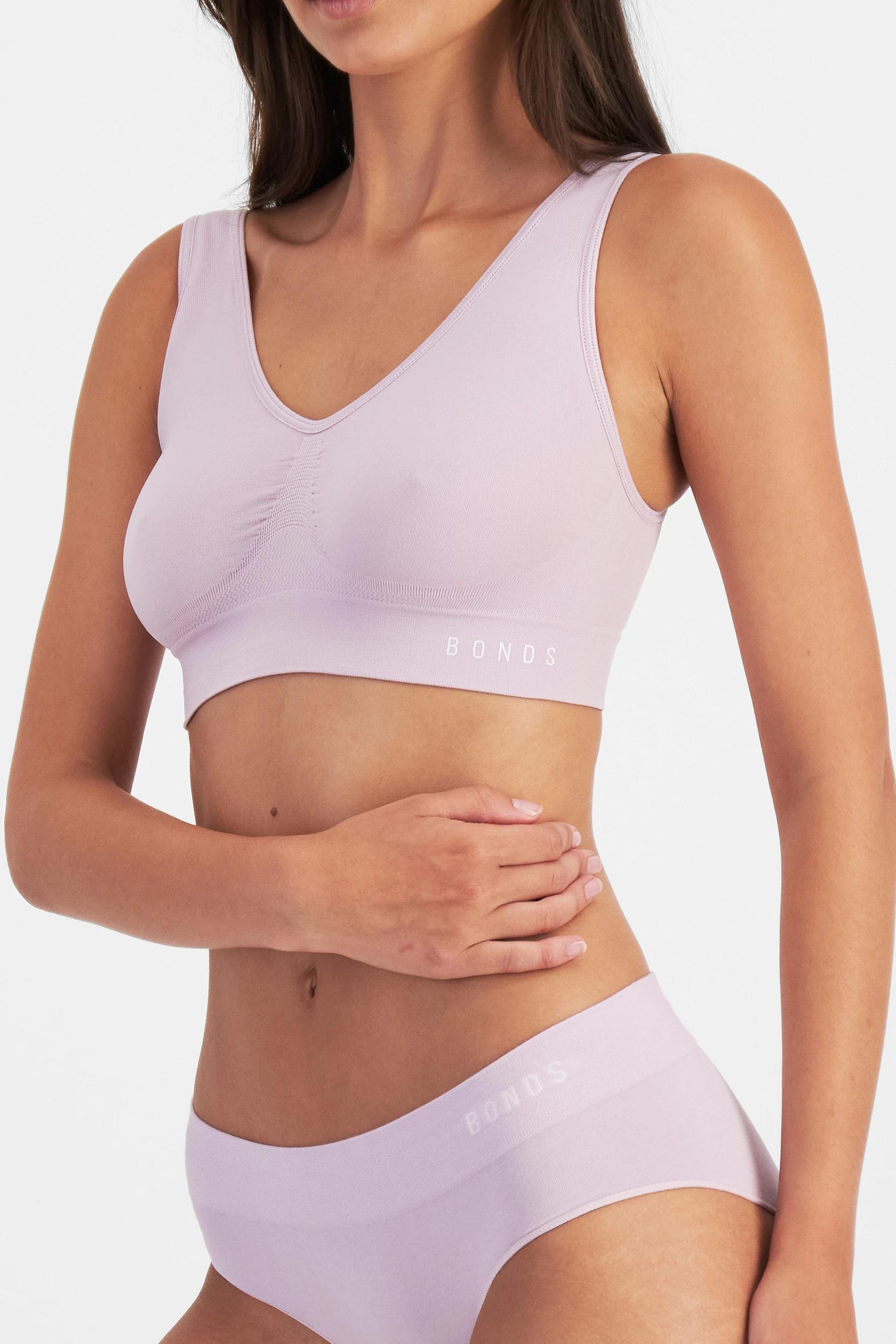 2 Bonds Seamless Comfy Crop Top VBE FROSTED MAUVE, 2 of 7