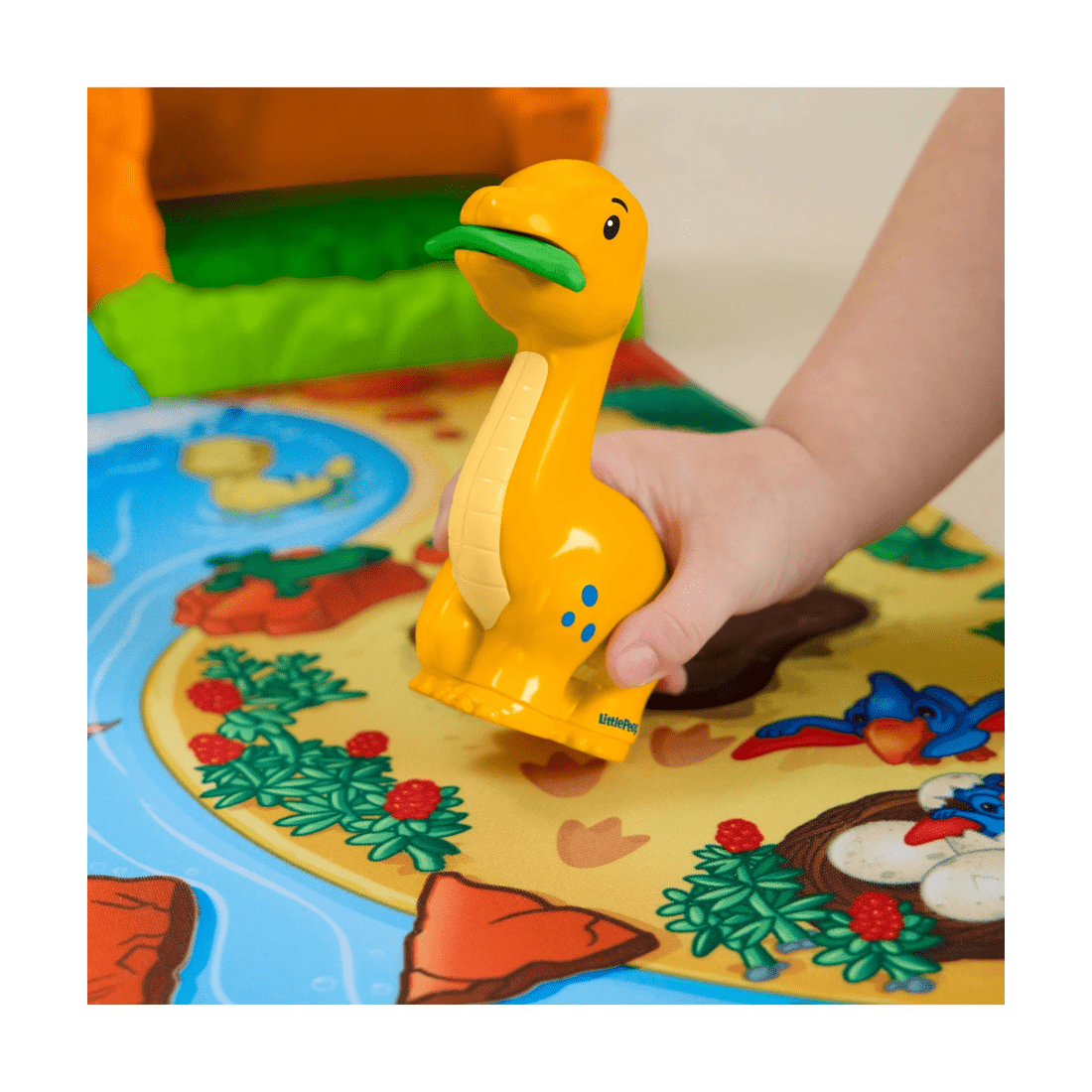 5 Mattel Fisher-Price Little People Dinosaur Village & Play Mat Toddler Playset - Multi, 5 of 6