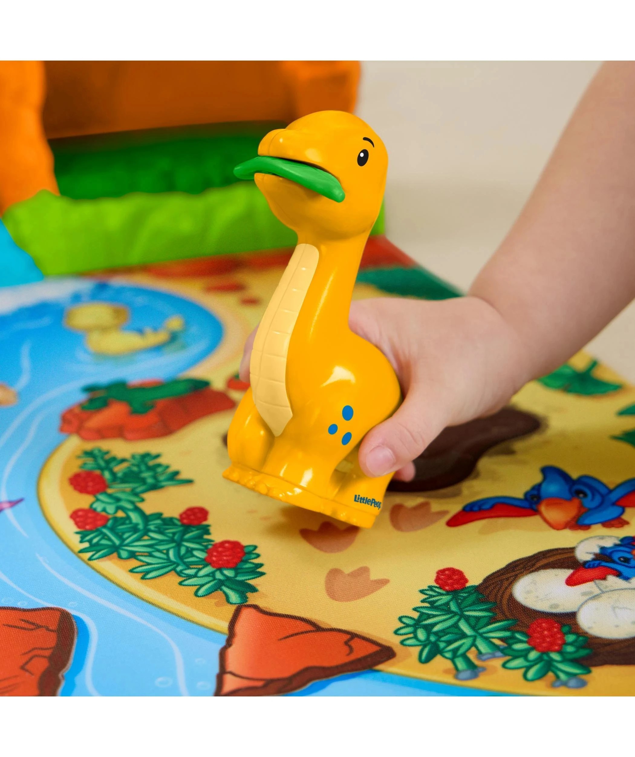 5 Mattel Fisher-Price Little People Dinosaur Village & Play Mat Toddler Playset - Multi, 5 of 6