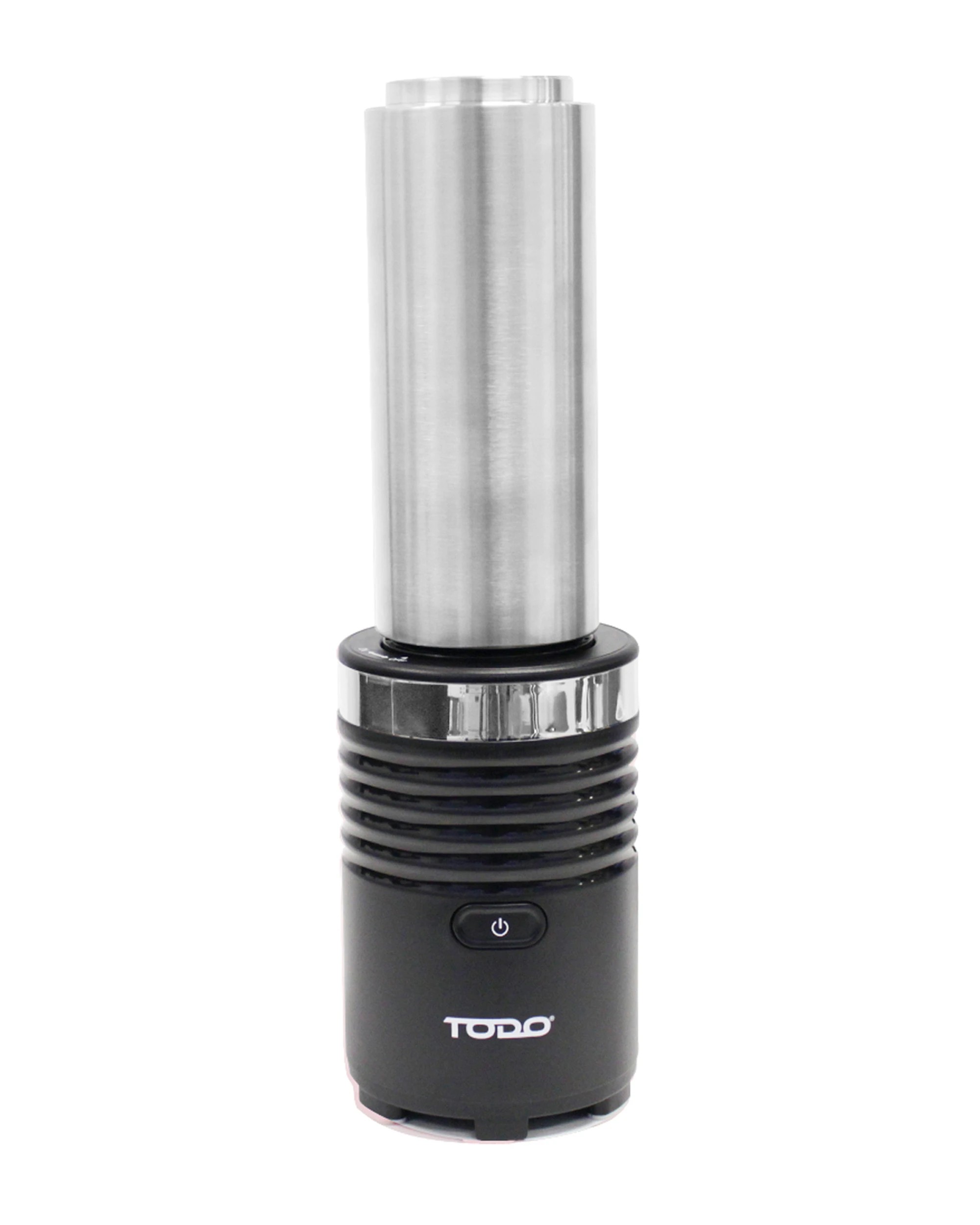 1 TODO 300W Smoothie Maker Drink Blender 600Ml Double Wall Stainless Steel Jar - Black, 1 of 5