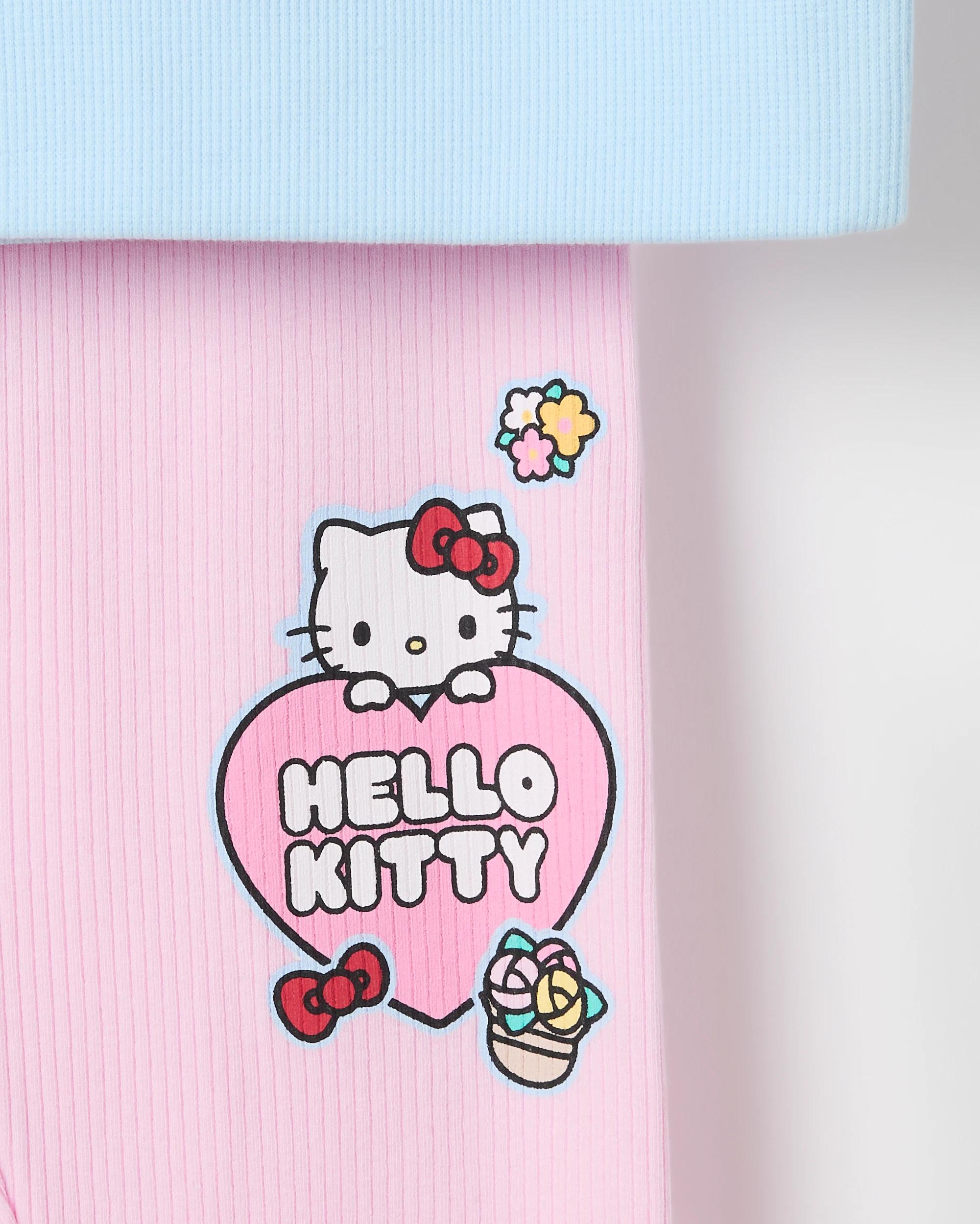 3 Hello Kitty Sweat Top & Flare Pants Set COLOUR BLOCK/PINK, 3 of 3