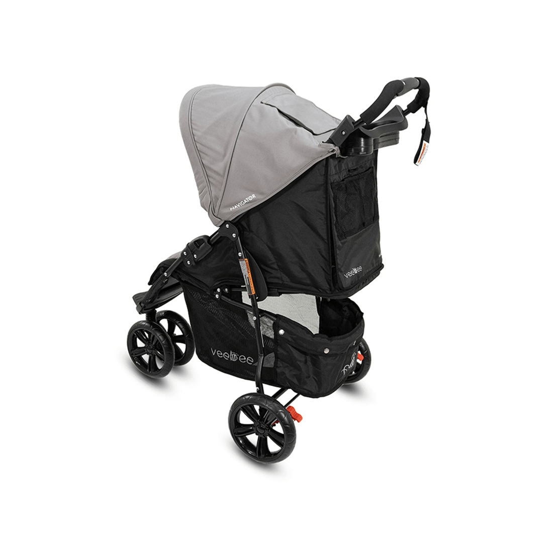 4 Vee Bee Navigator Foldable Stroller Pram Suitable From Birth Fauna 100cm
 - Grey, 4 of 9