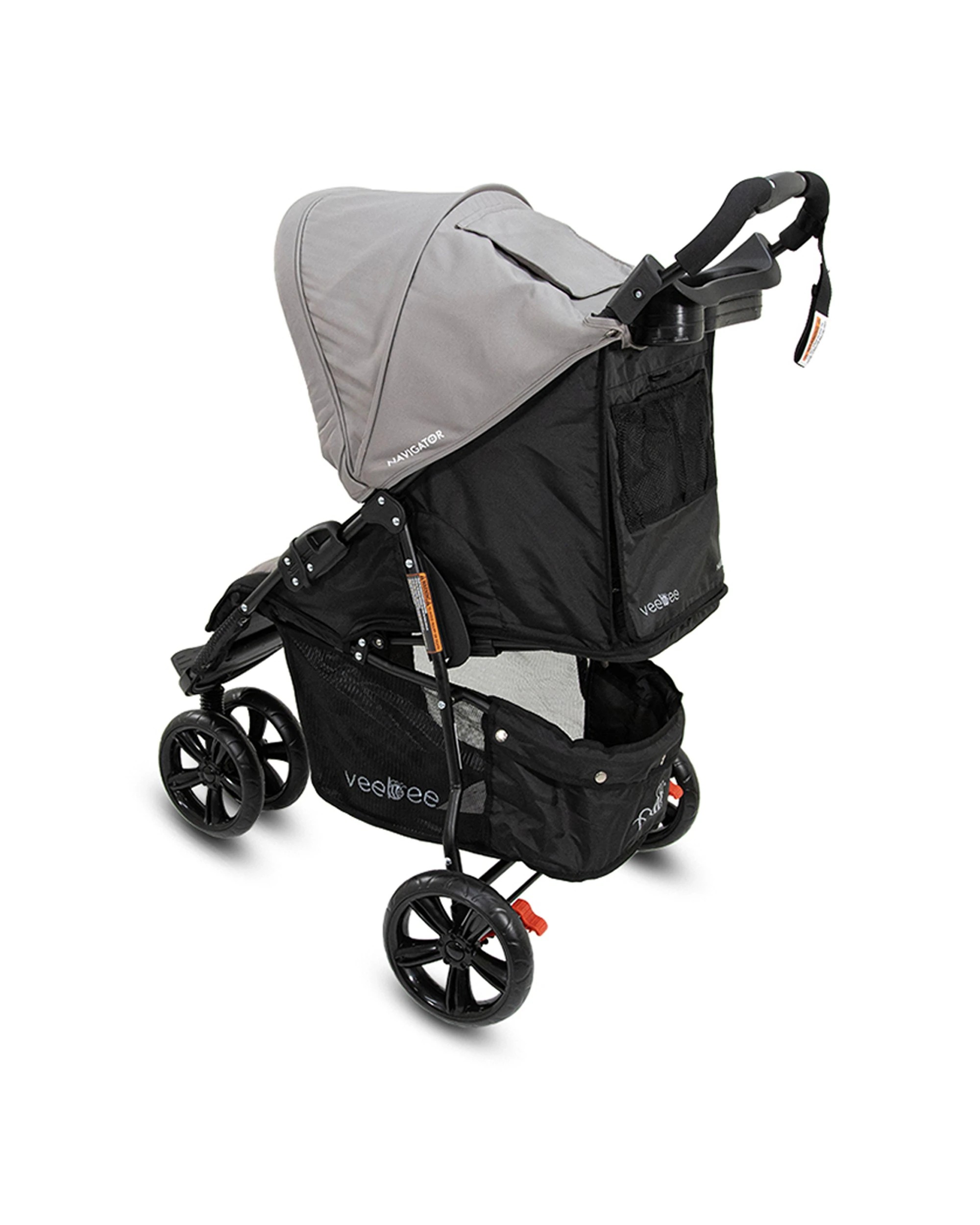 4 Vee Bee Navigator Foldable Stroller Pram Suitable From Birth Fauna 100cm
 - Grey, 4 of 9