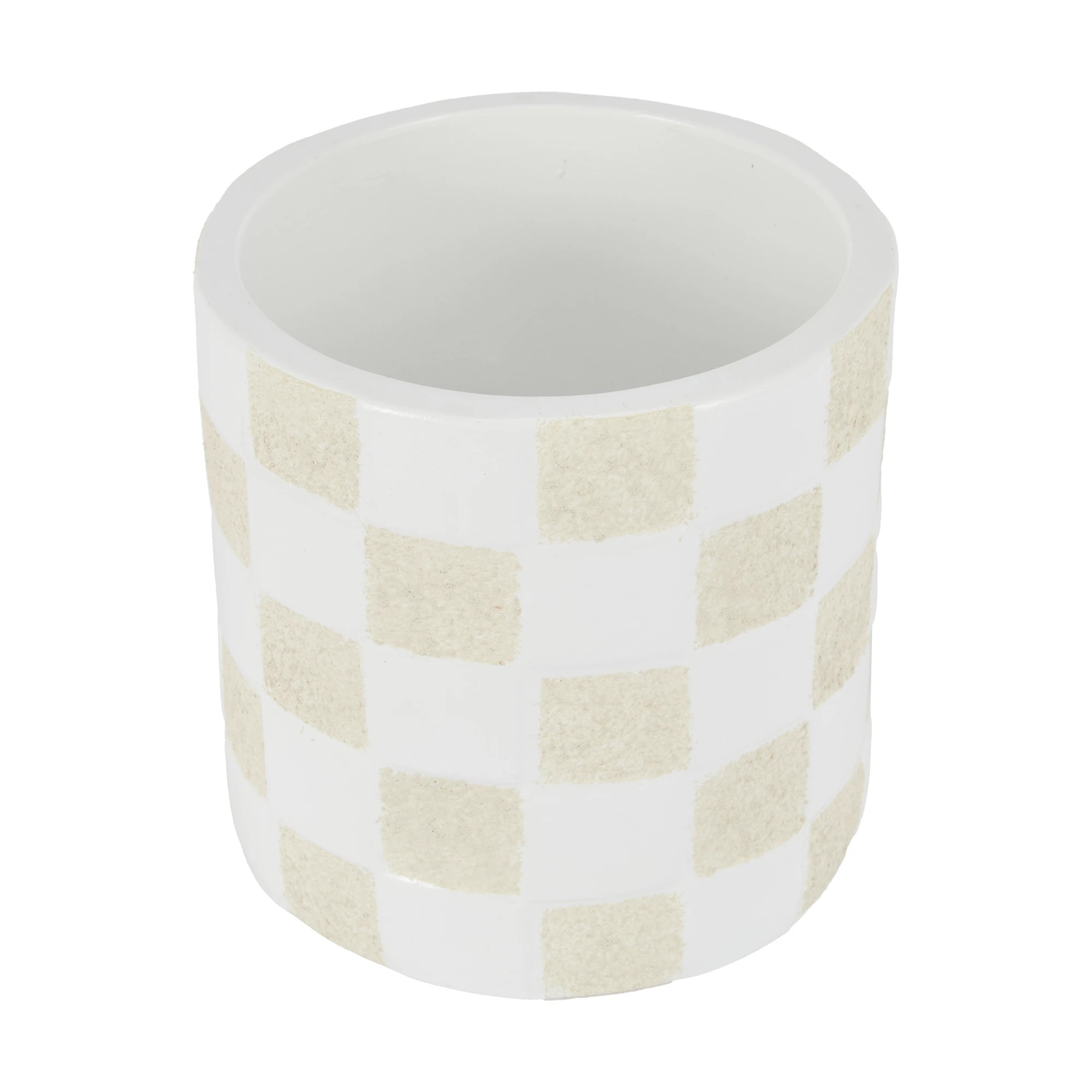 4 Check Ceramic Pot, 4 of 6