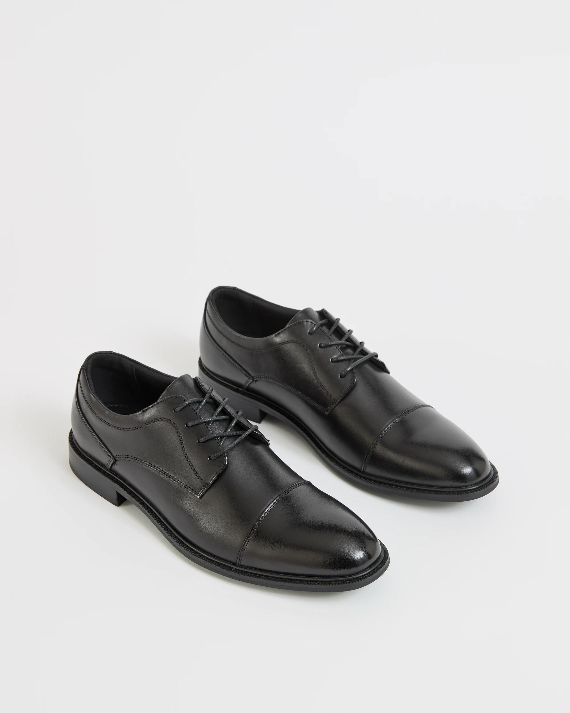 2 Target Man Leather Lace Up Dress Shoes BLACK, 2 of 3