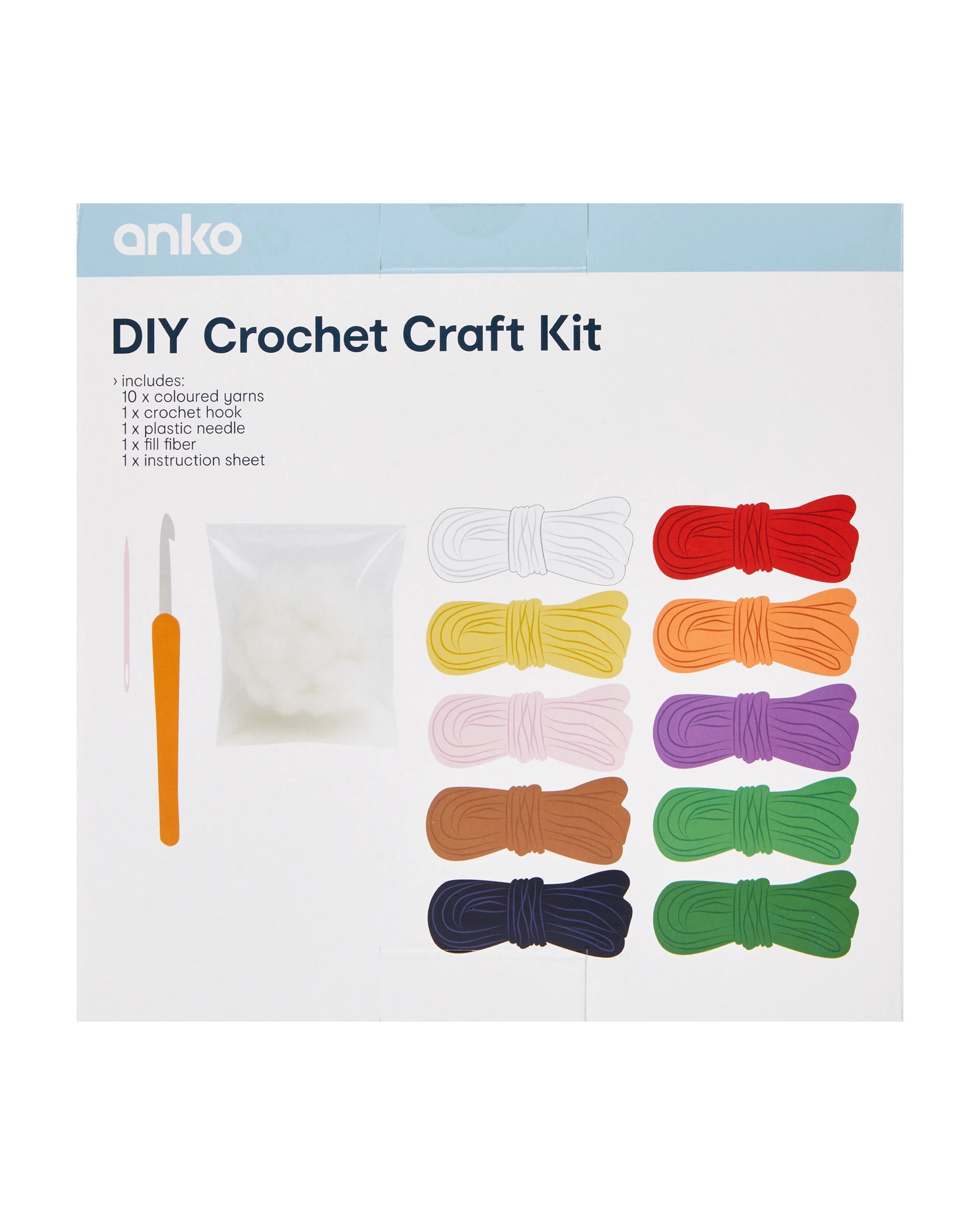 3 DIY Crochet Craft Kit - Fruits and Vegetables, 3 of 3