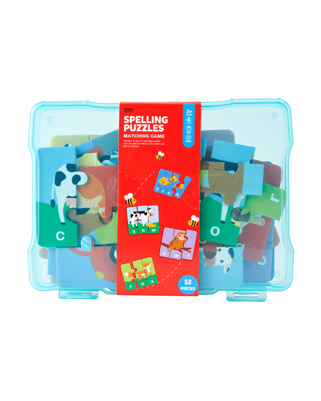 52 Piece Spelling Puzzles Matching 