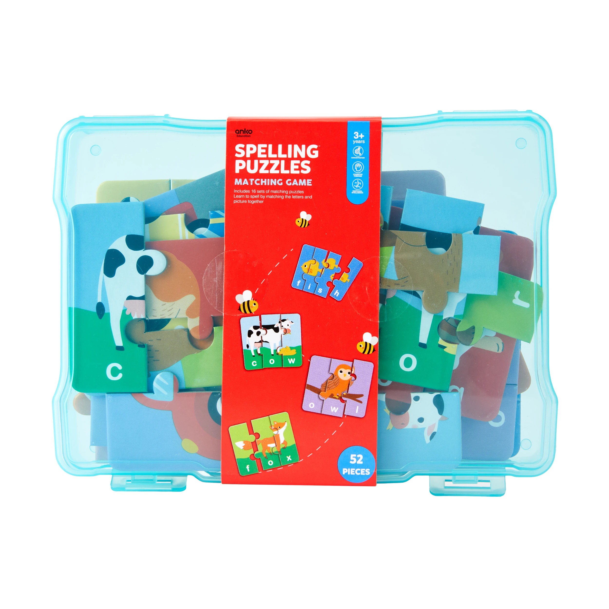 1 52 Piece Spelling Puzzles Matching Game, 1 of 5