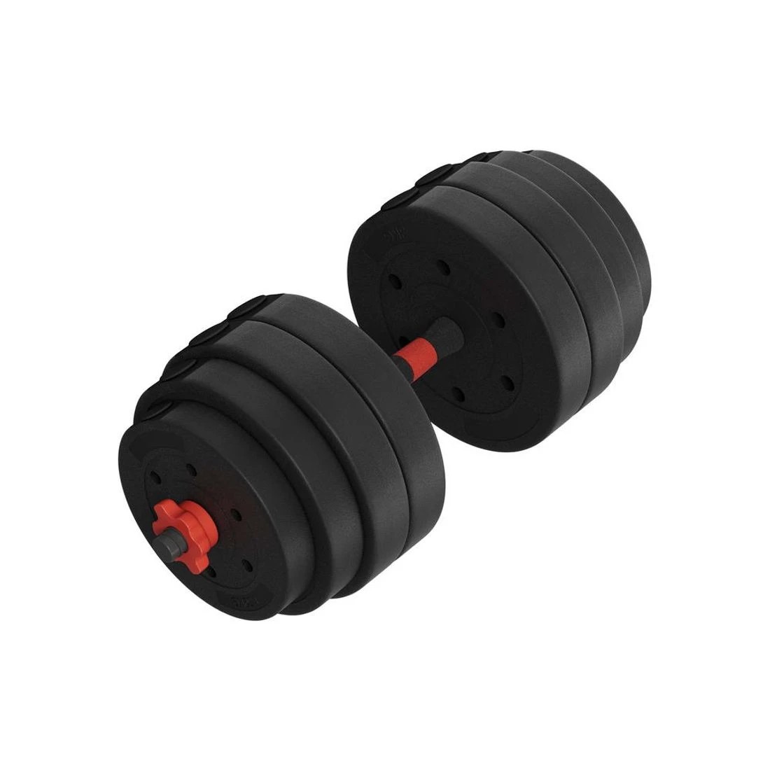 3 Everfit 40kg Adjustable Dumbbells Set Kettle Bell Weight Plates Barbells Gym - Black, 3 of 6