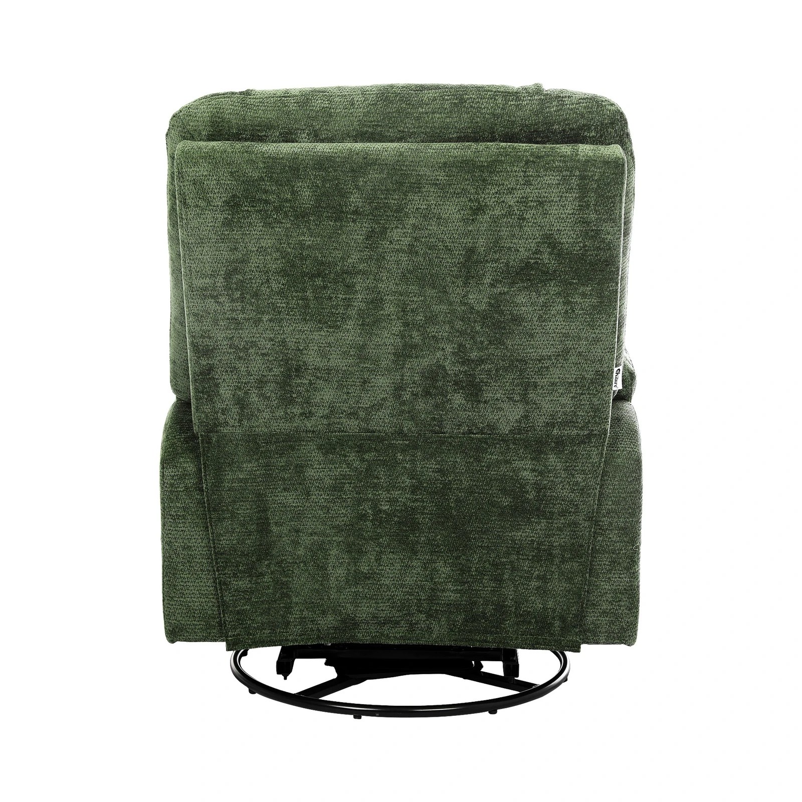 6 Oikiture Recliner Chair 360 Swivel Rocking Heated Electric - Green, 6 of 7