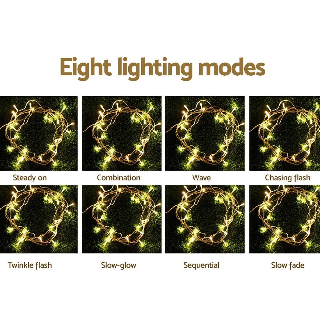 5 Jingle Jollys 100m Christmas Lights String Light 500 Led
 - White, 5 of 10
