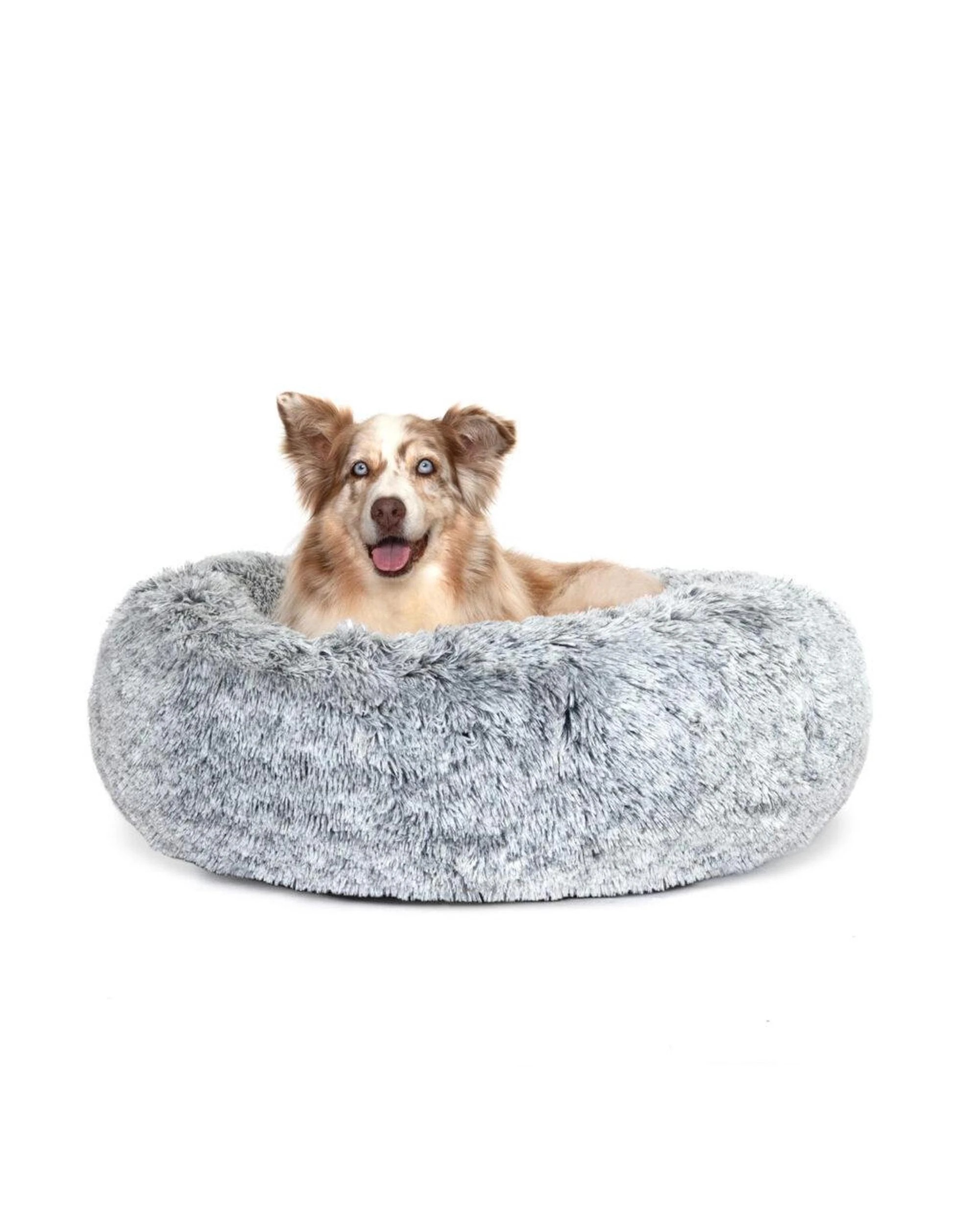 3 Superior Pet Curl Up Cloud Calming Pet Dog Bed Dove Grey Jumbo, 3 of 6