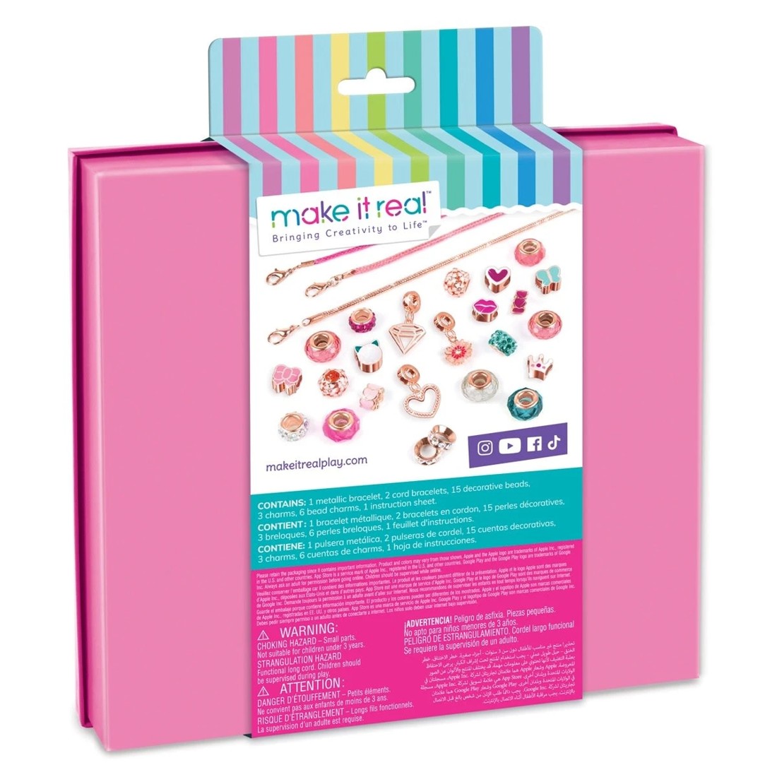 9 28 Piece Make It Real Halo Charms Bracelets: Think Pink Kit, 9 of 9