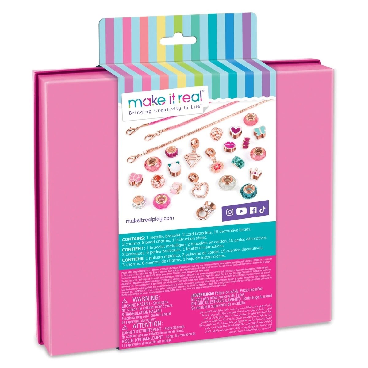 9 28 Piece Make It Real Halo Charms Bracelets: Think Pink Kit, 9 of 9