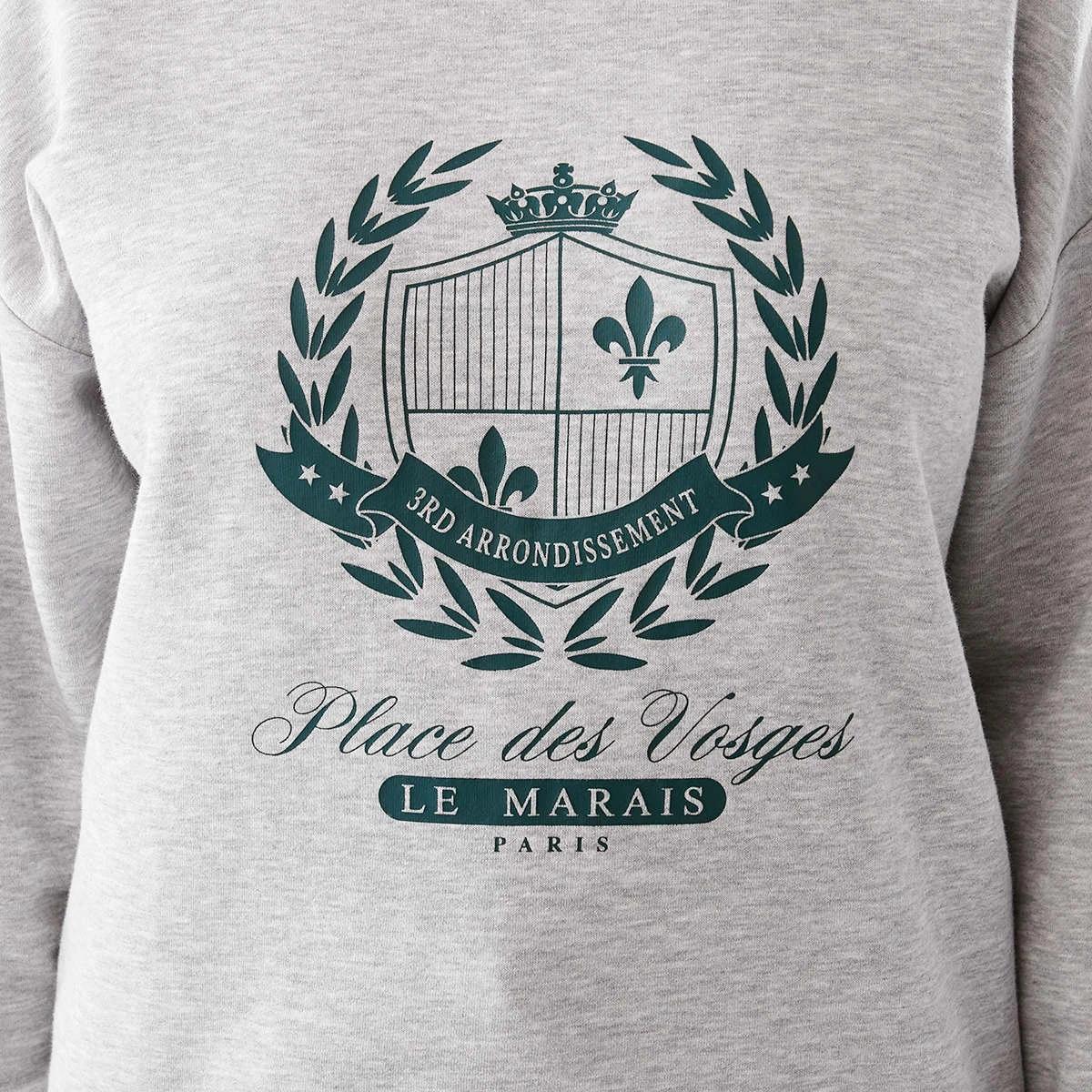 6 Long Sleeve Print Sweatshirt Frnch Club, 6 of 7