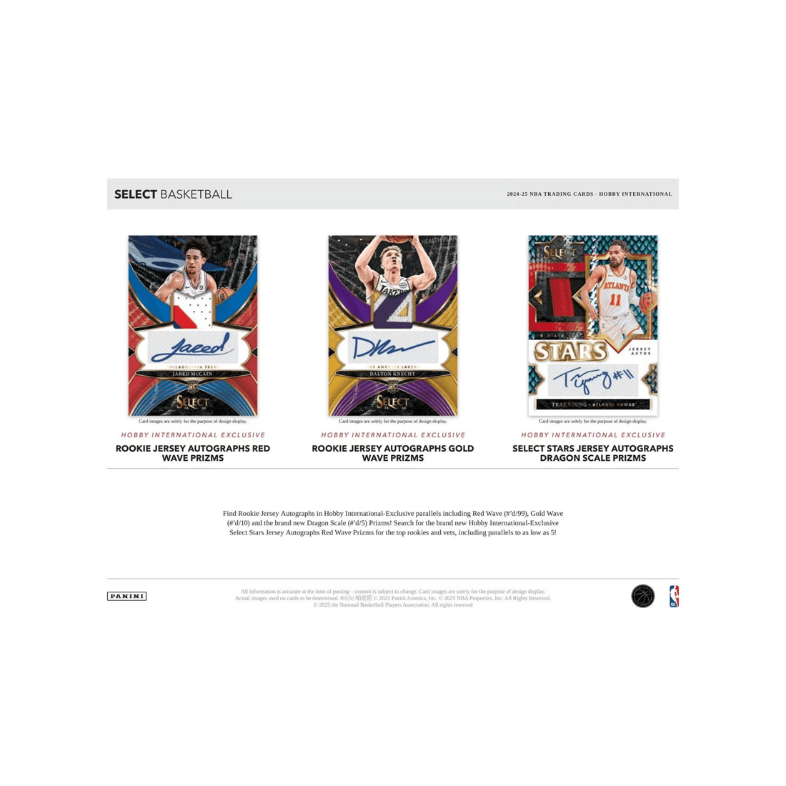 3 Panini 2024 / 2025 NBA Select Basketball International Hobby Pack, 3 of 5